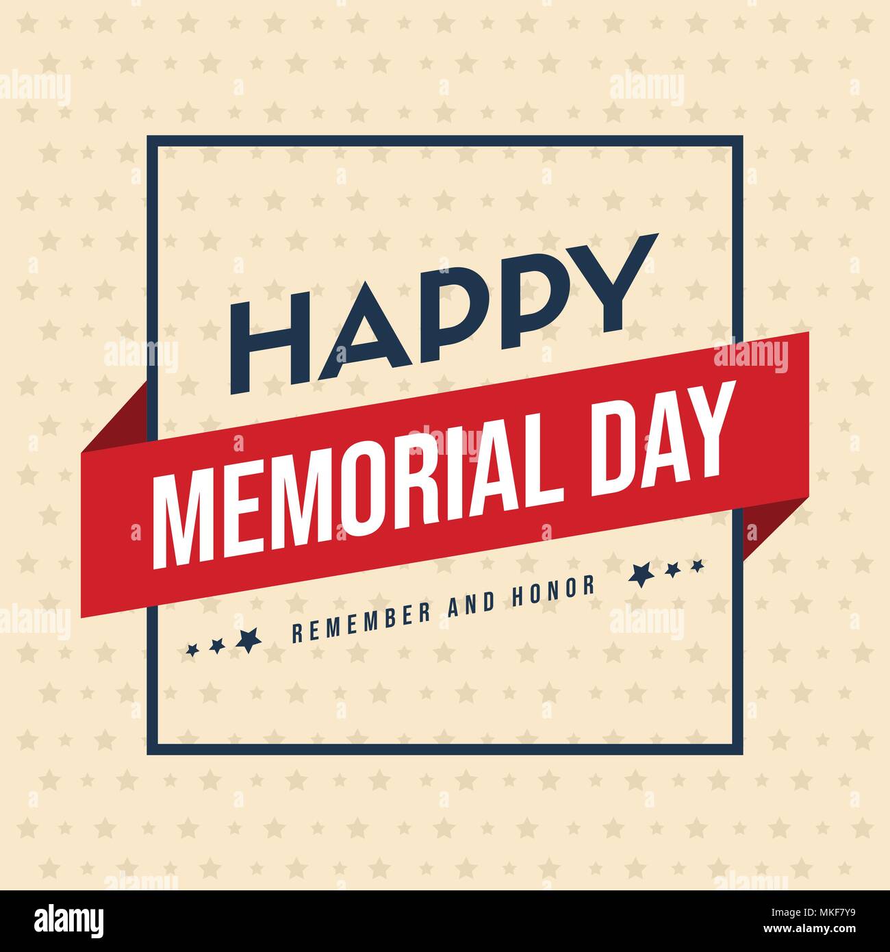 Happy memorial day greeting card Stock Vector Image & Art - Alamy