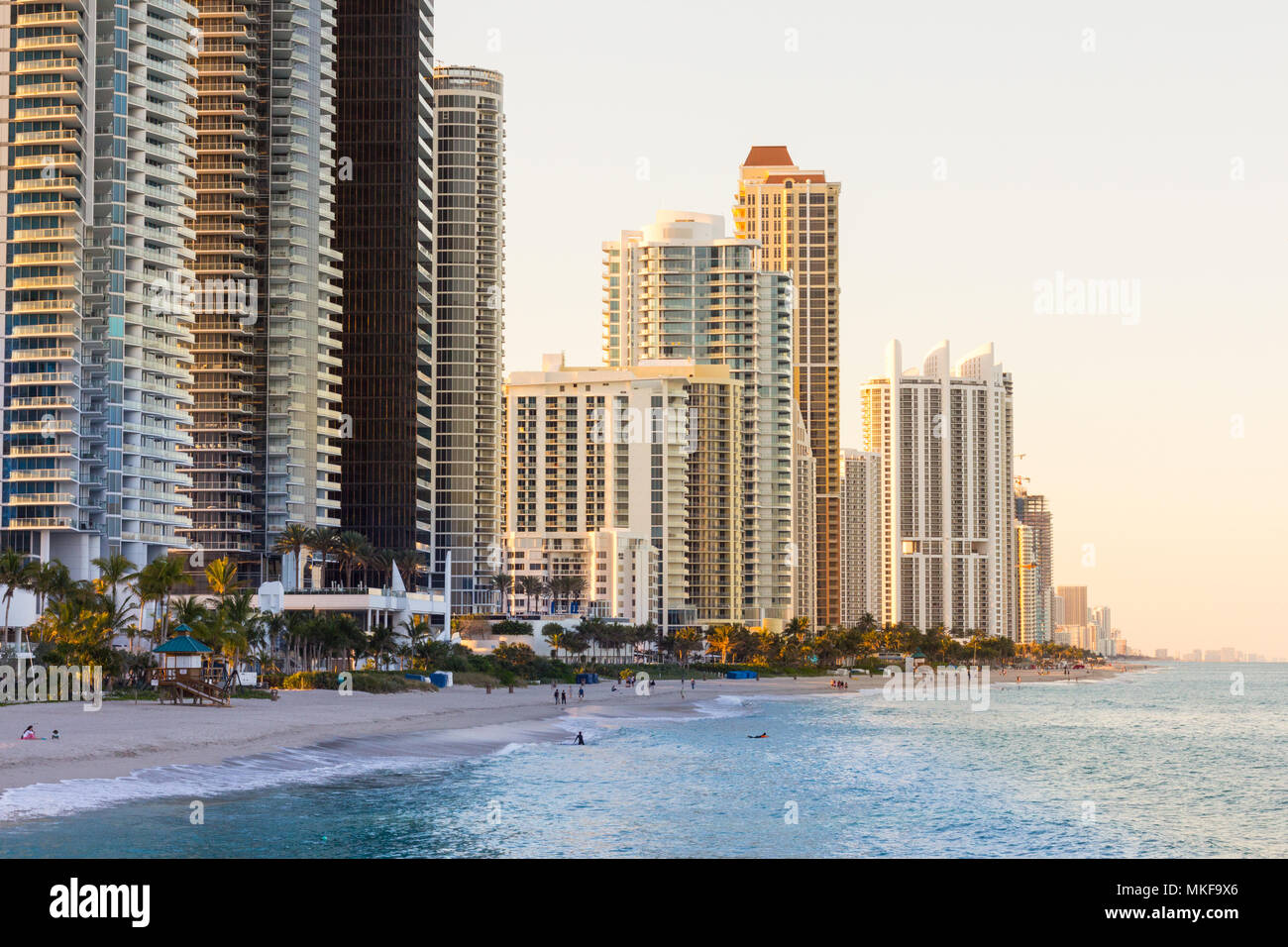 Sunny Isle Beach waterfront Stock Photo Alamy