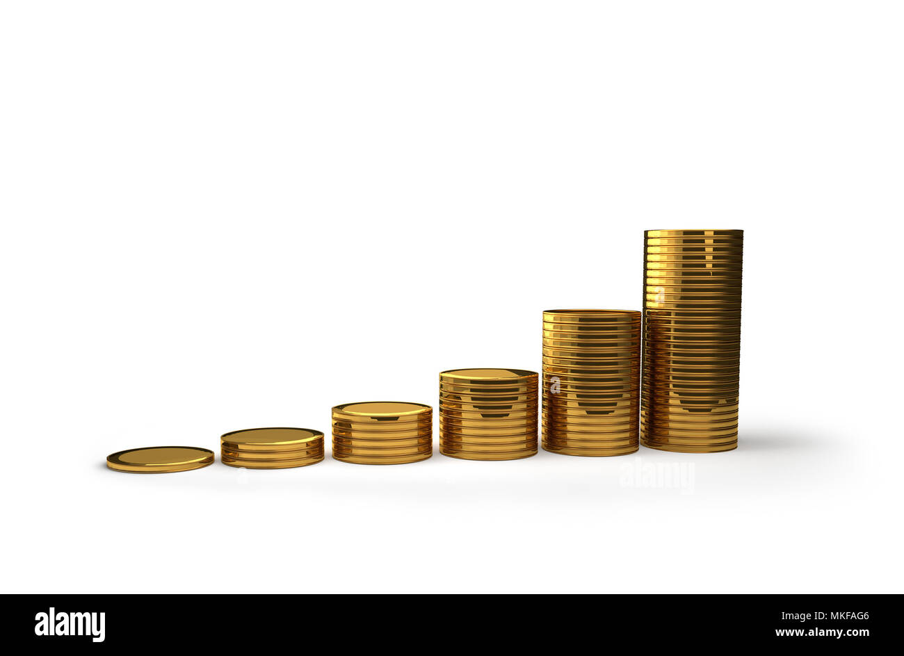 Money concept 3D illustration Stock Photo - Alamy