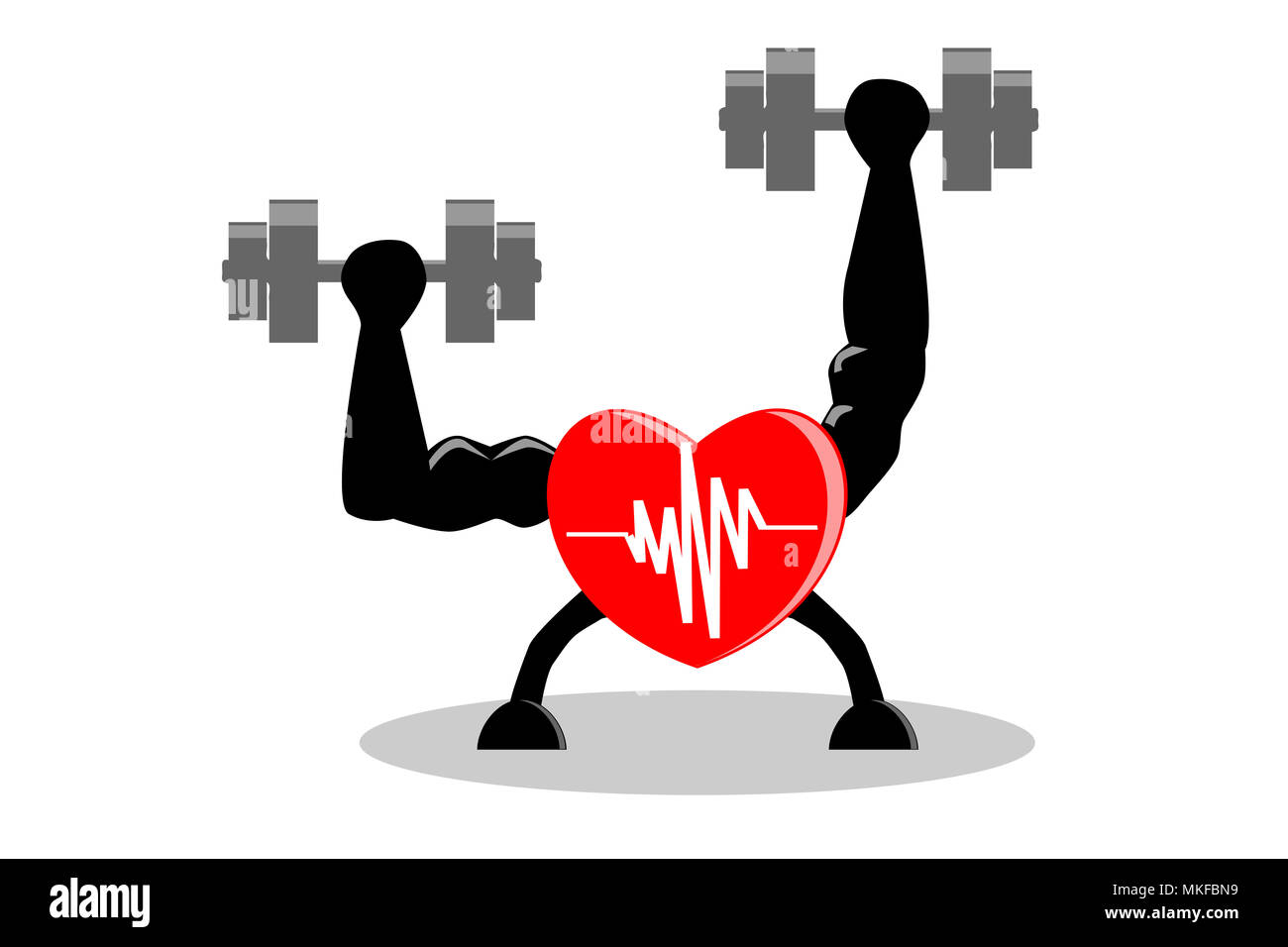 Exercise make heart healthy and stronger concept Stock Photo Alamy