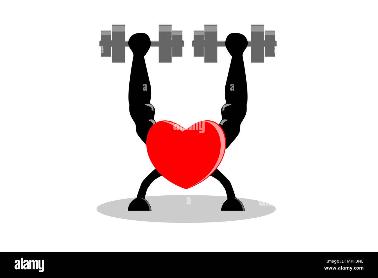 Exercise make heart healthy and stronger concept Stock Photo Alamy