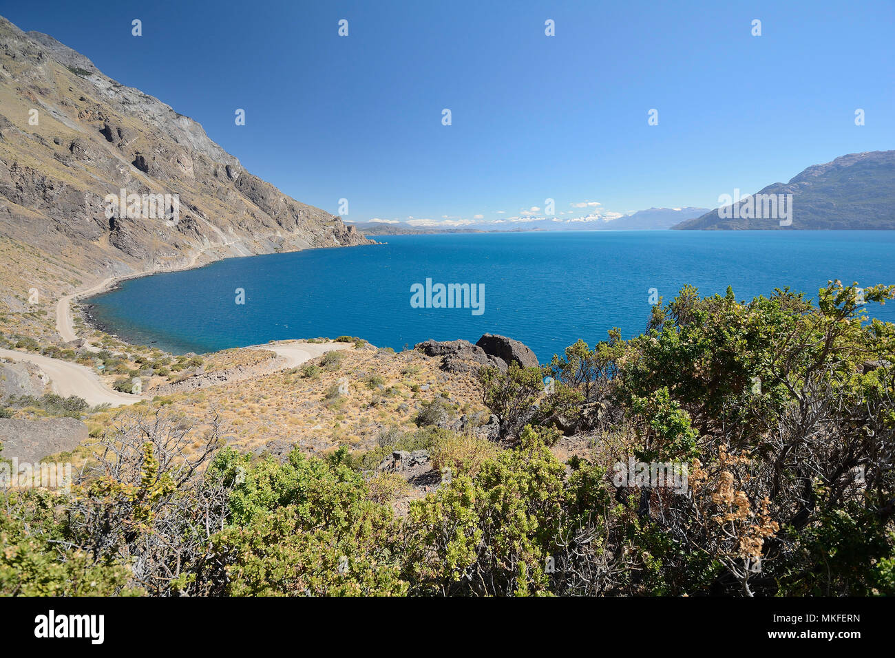 Lago General Carrera At The Reserva Nacional Lago General Carrera Xi Region Of Aysen Chile Stock Photo Alamy