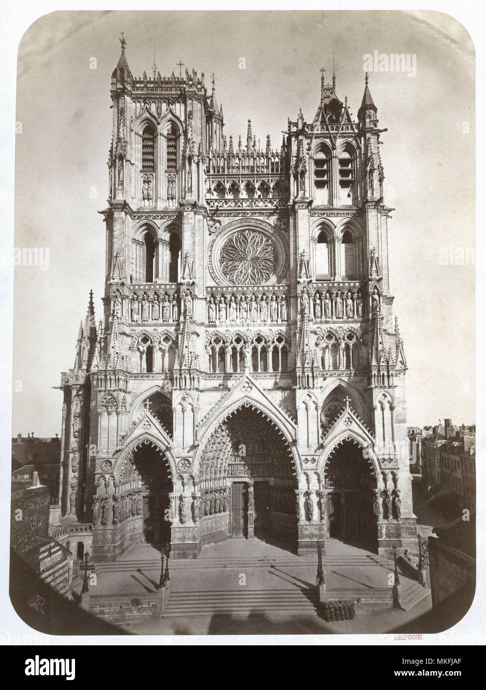 Arsene Romanet - La Cathedral, Amiens, Ca 1860 Stock Photo - Alamy