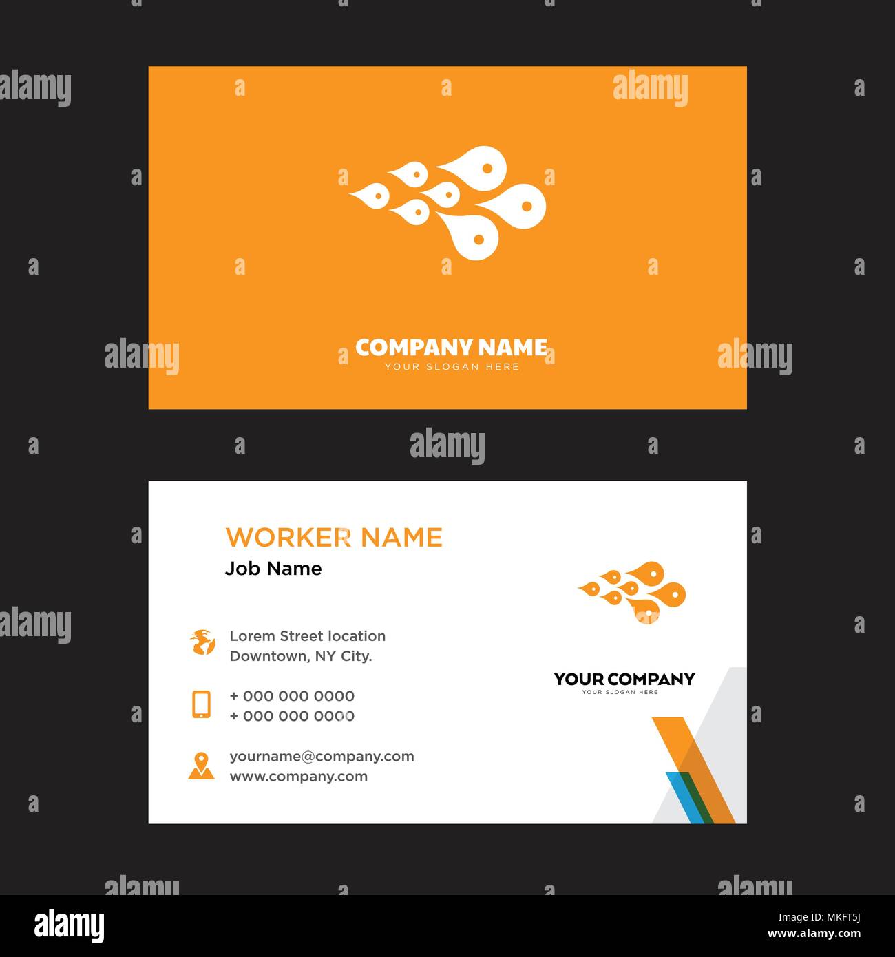 Skin Cells business card design template, Visiting for your company