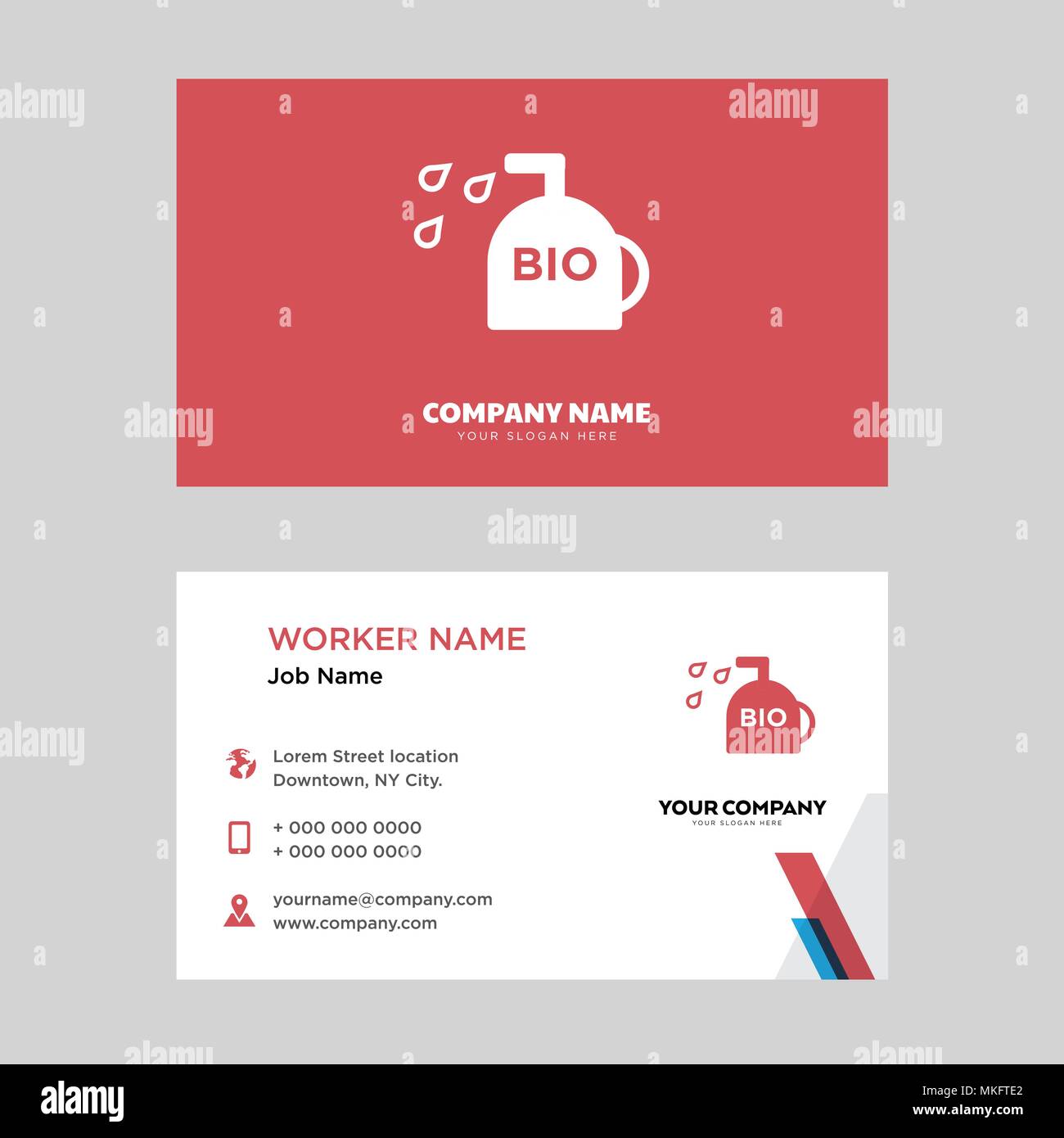 Biodiesel business card design template, Visiting for your company Pertaining To Bio Card Template