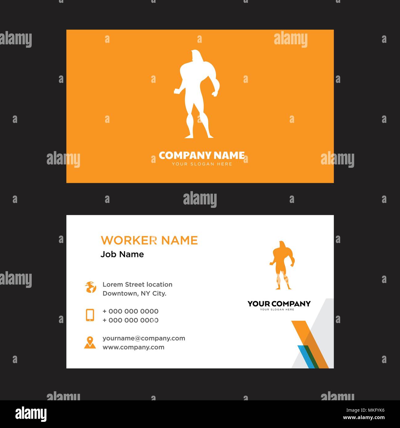 superman business card design template, Visiting for your company