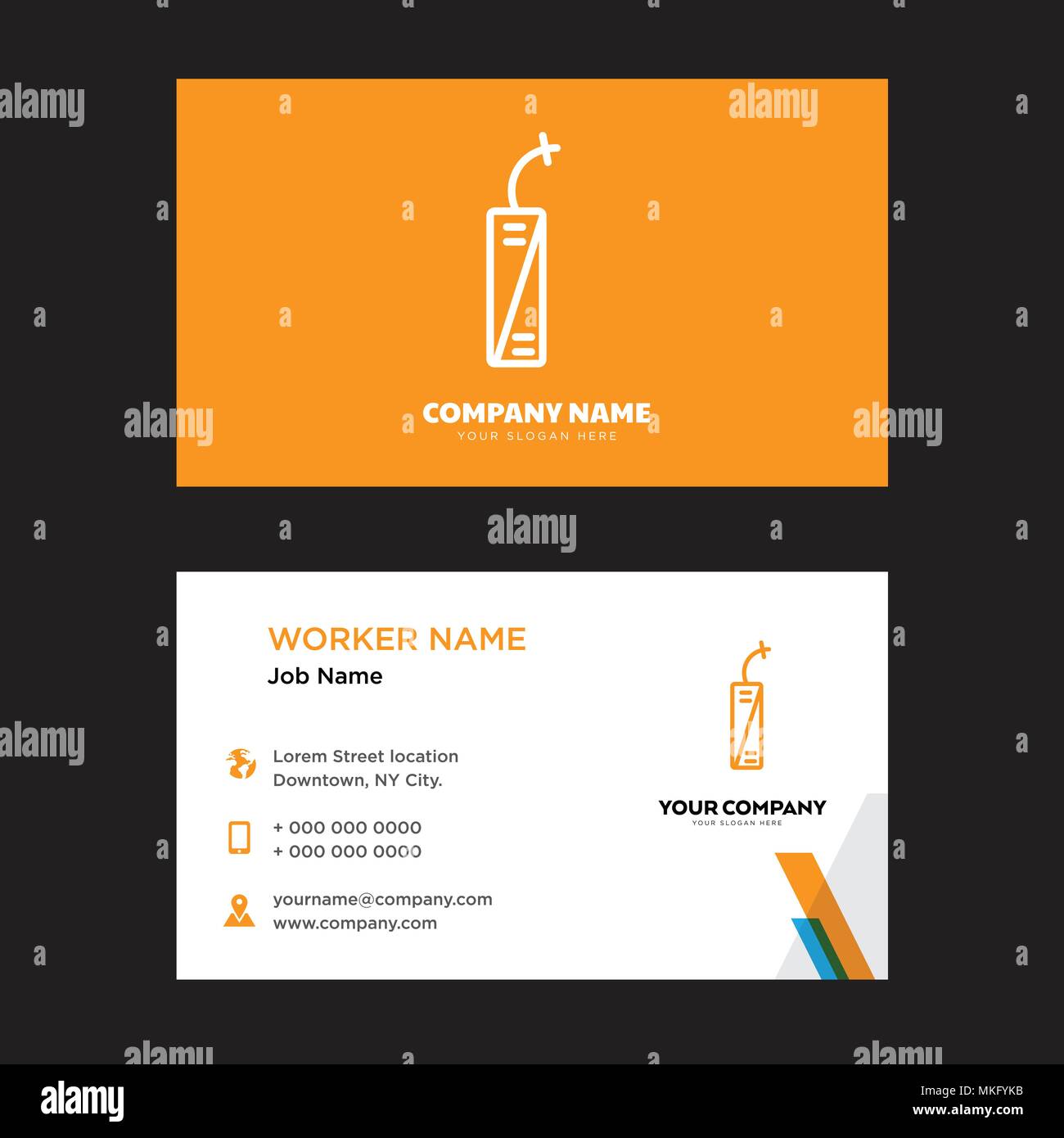Fireworks business card design template, Visiting for your company, Modern  horizontal identity Card Vector Stock Vector Image & Art - Alamy