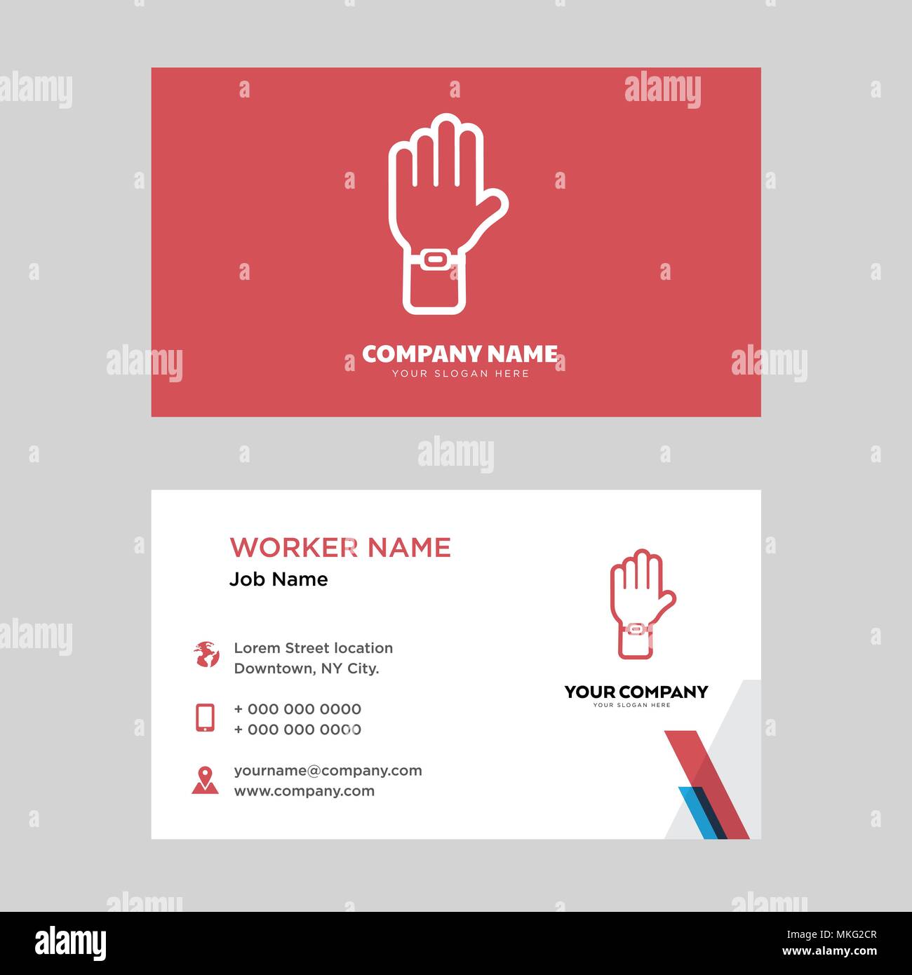 Protest business card design template, Visiting for your company