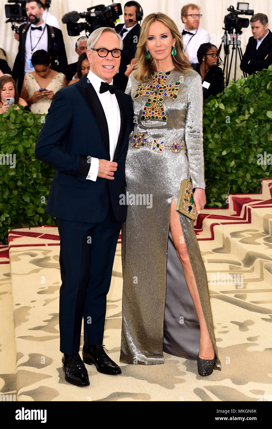 Tommy Hilfiger and Dee Ocleppo attending the Metropolitan Museum of Art  Costume Institute Benefit Gala 2018 in New York, USA Stock Photo - Alamy