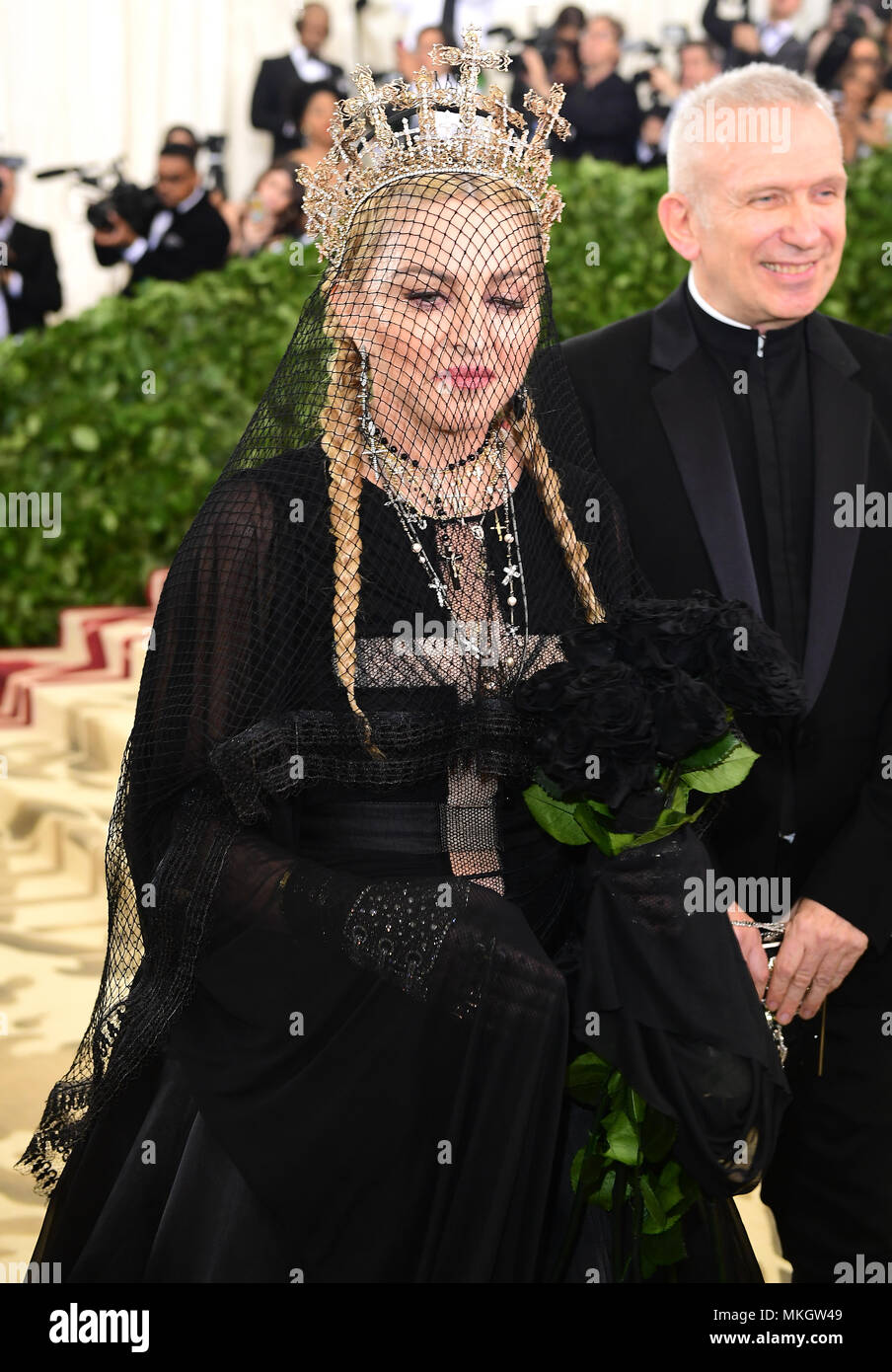 Madonna attending the Metropolitan Museum of Art Costume Institute Benefit Gala  2018 in New York, USA. PRESS ASSOCIATION Photo. Picture date: Picture date:  Monday May 7, 2018. See PA story SHOWBIZ MET