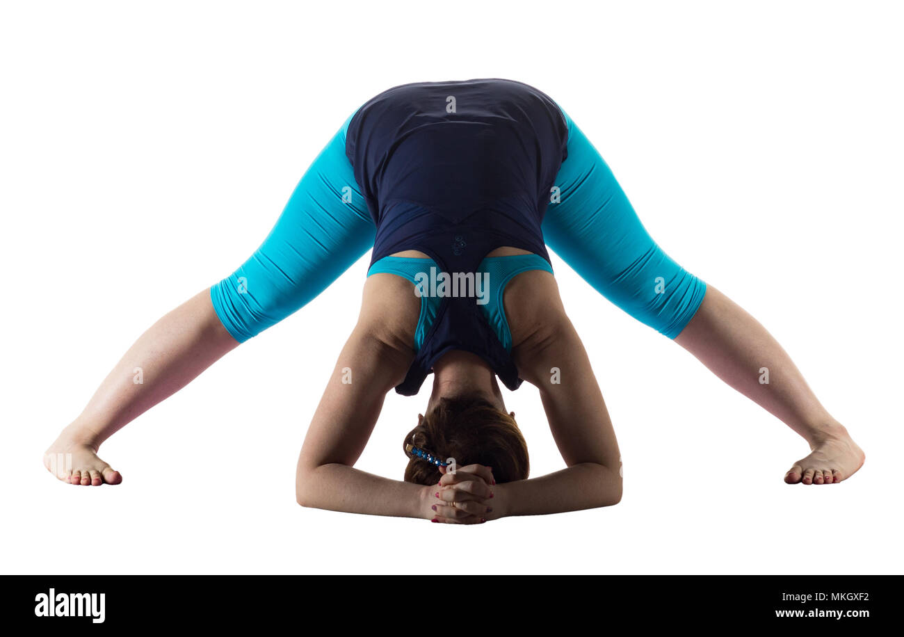 Woman doing yoga Stock Photo