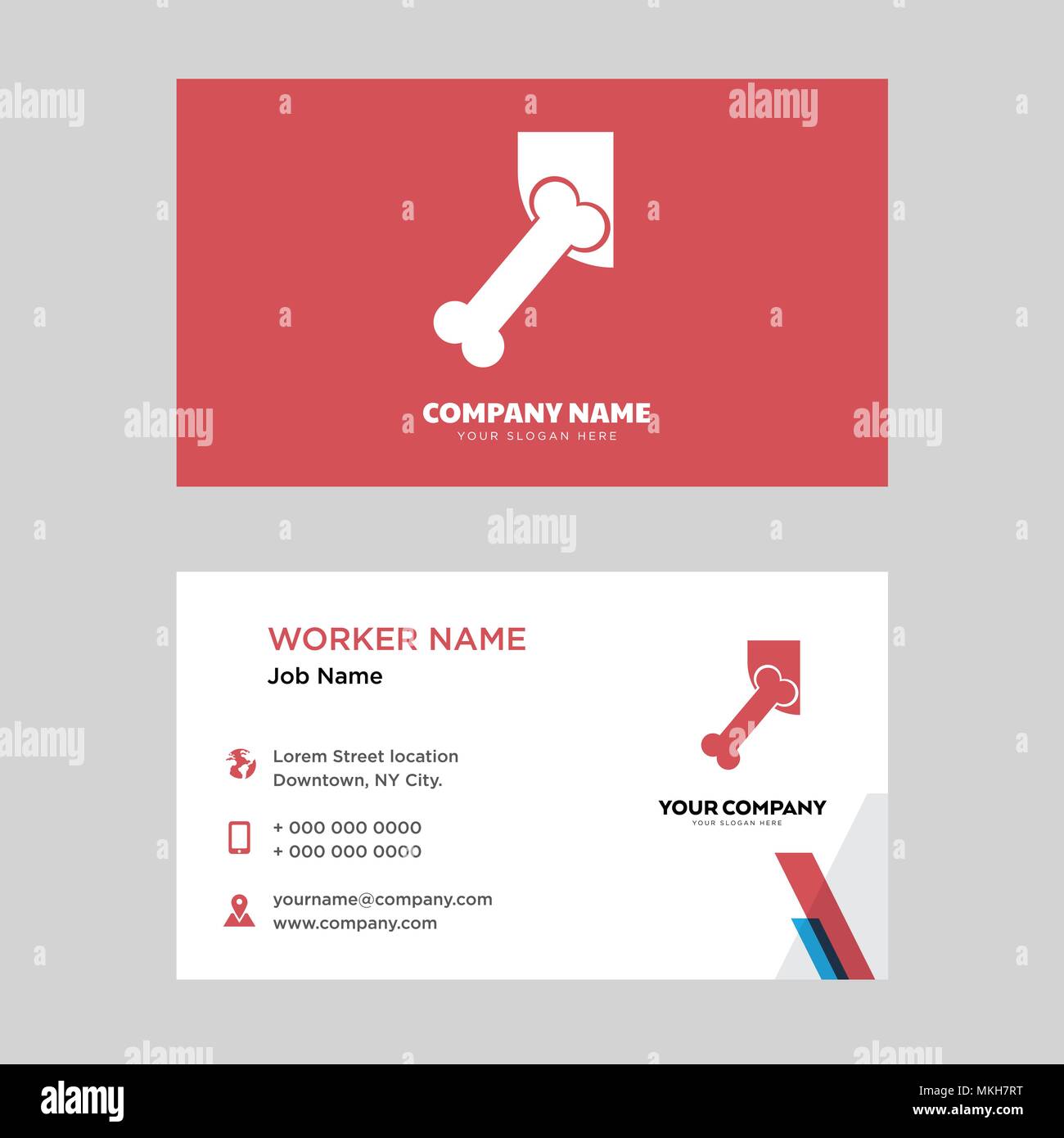 Hip Bone business card design template, Visiting for your company