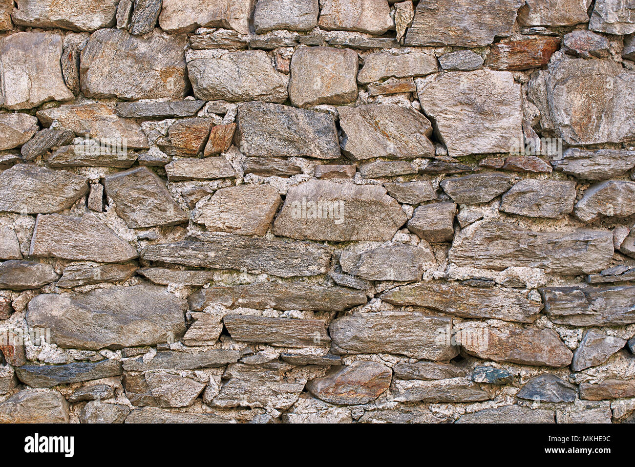 Wall made of natural stones background Stock Photo - Alamy