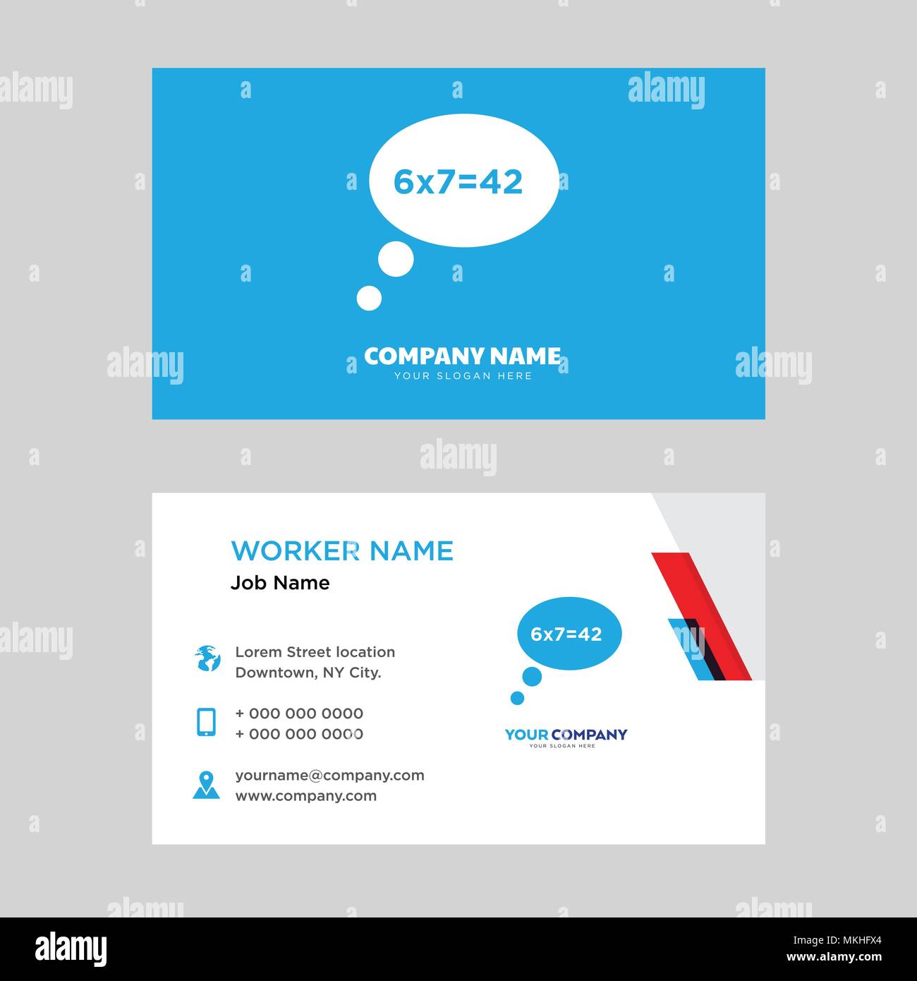 Speech Bubble Business Card Design Template Visiting For Your