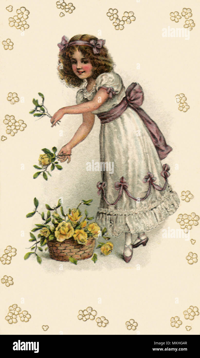 flower girl dropping petals