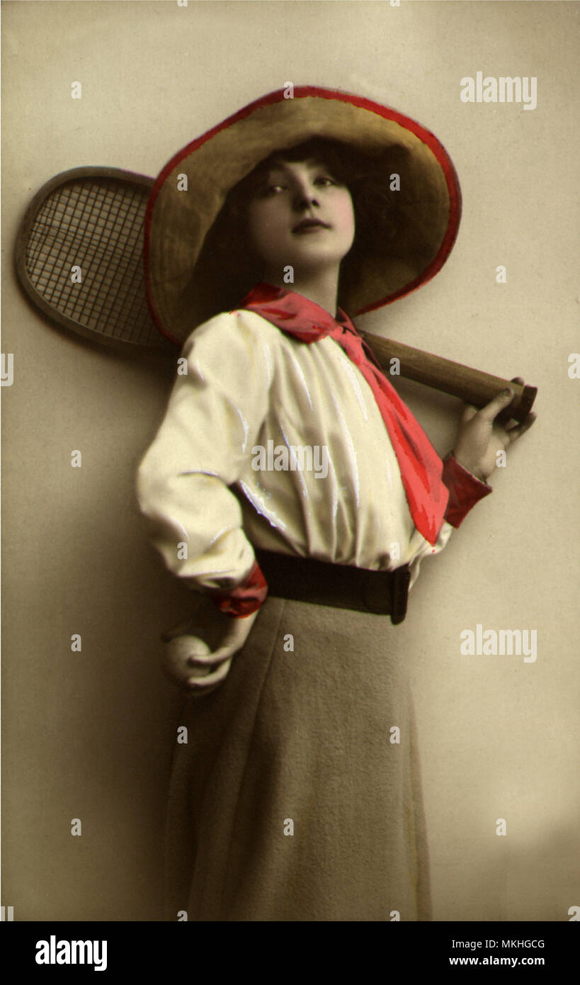 Vintage tennis illustration hi-res stock photography and images - Alamy