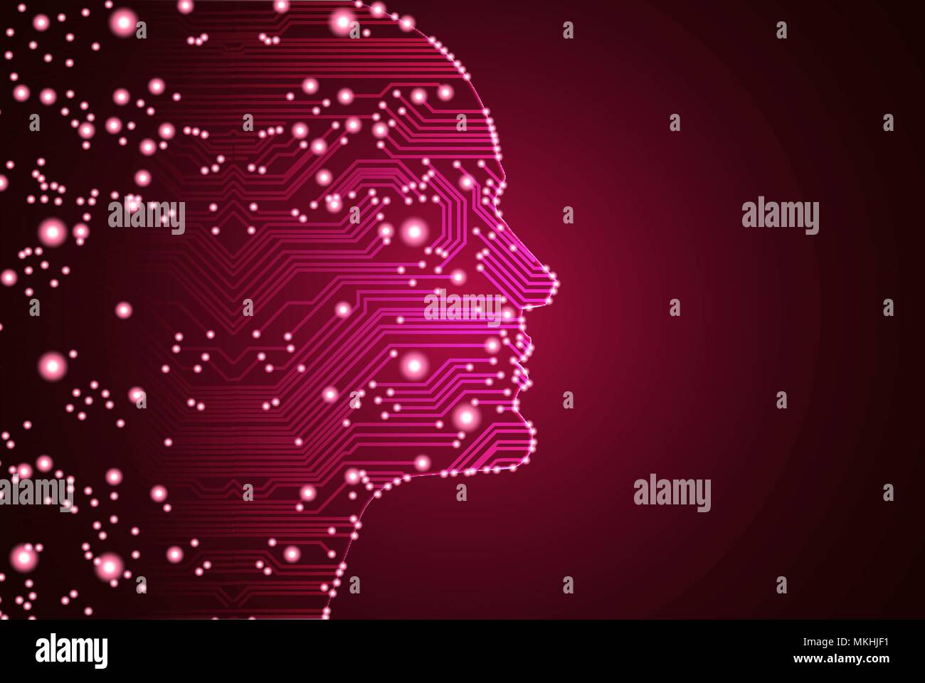 Big data and artificial intelligence concept Stock Vector Image & Art ...