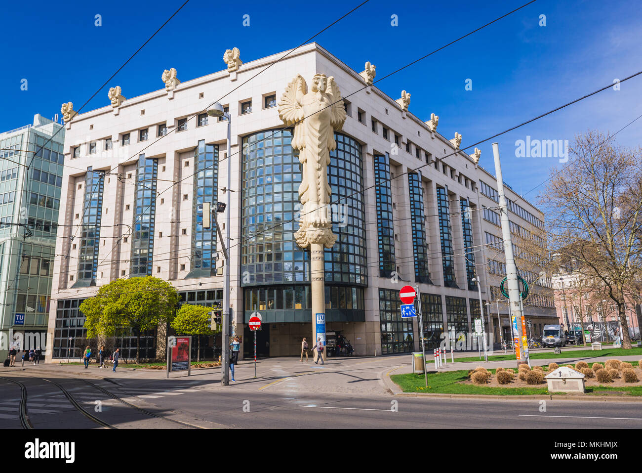 Library building of TU Wien university in Vienna, Austria Stock Photo -  Alamy