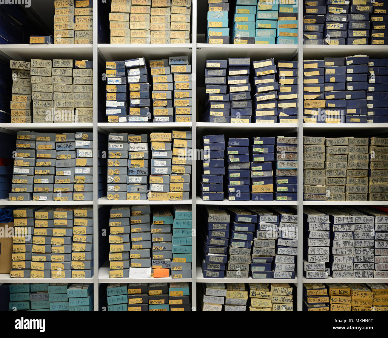 Hospital Archive of Pathology Specimens Stock Photo