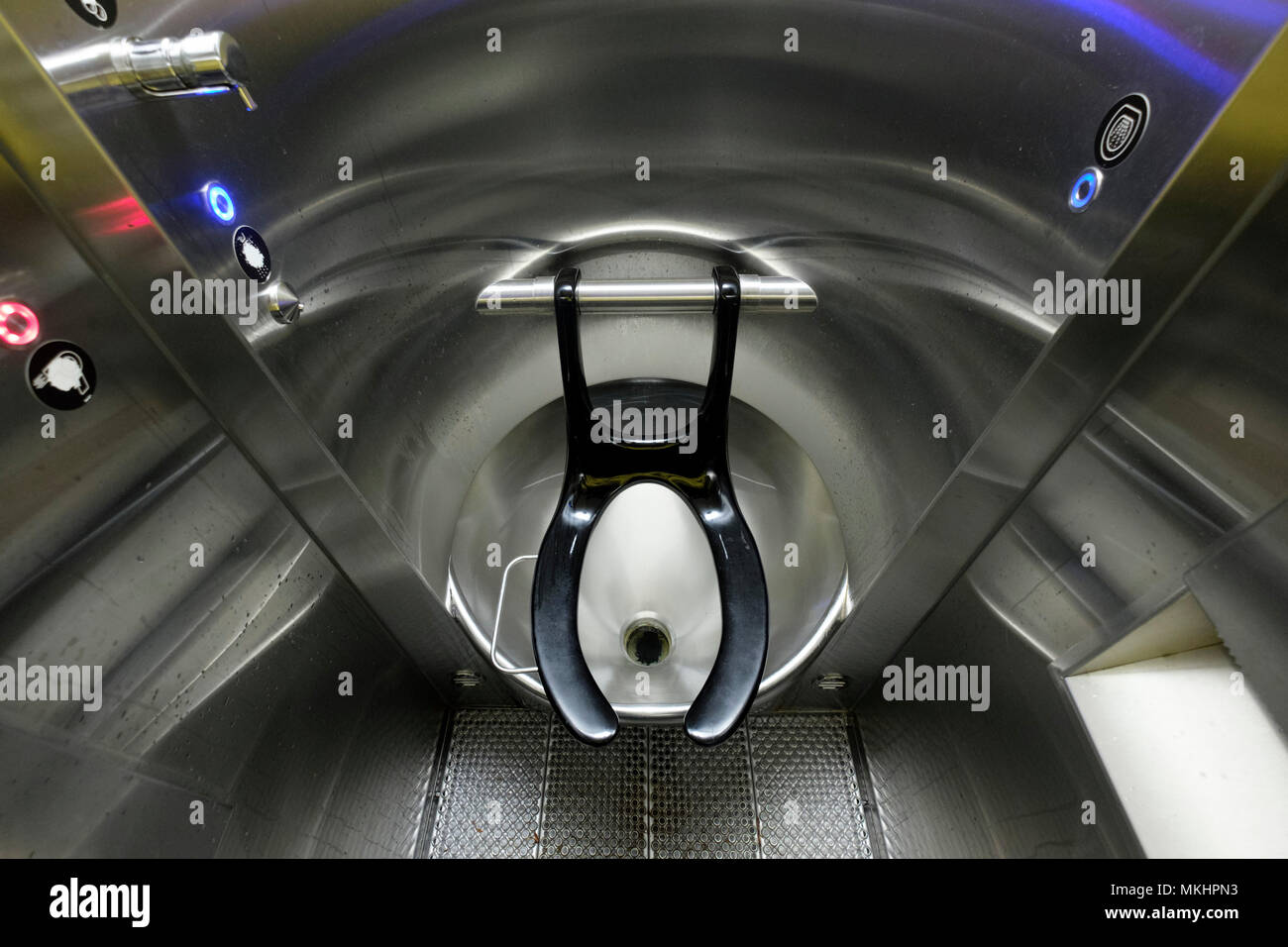 Stainless Steel Public Toilet High Resolution Stock Photography and