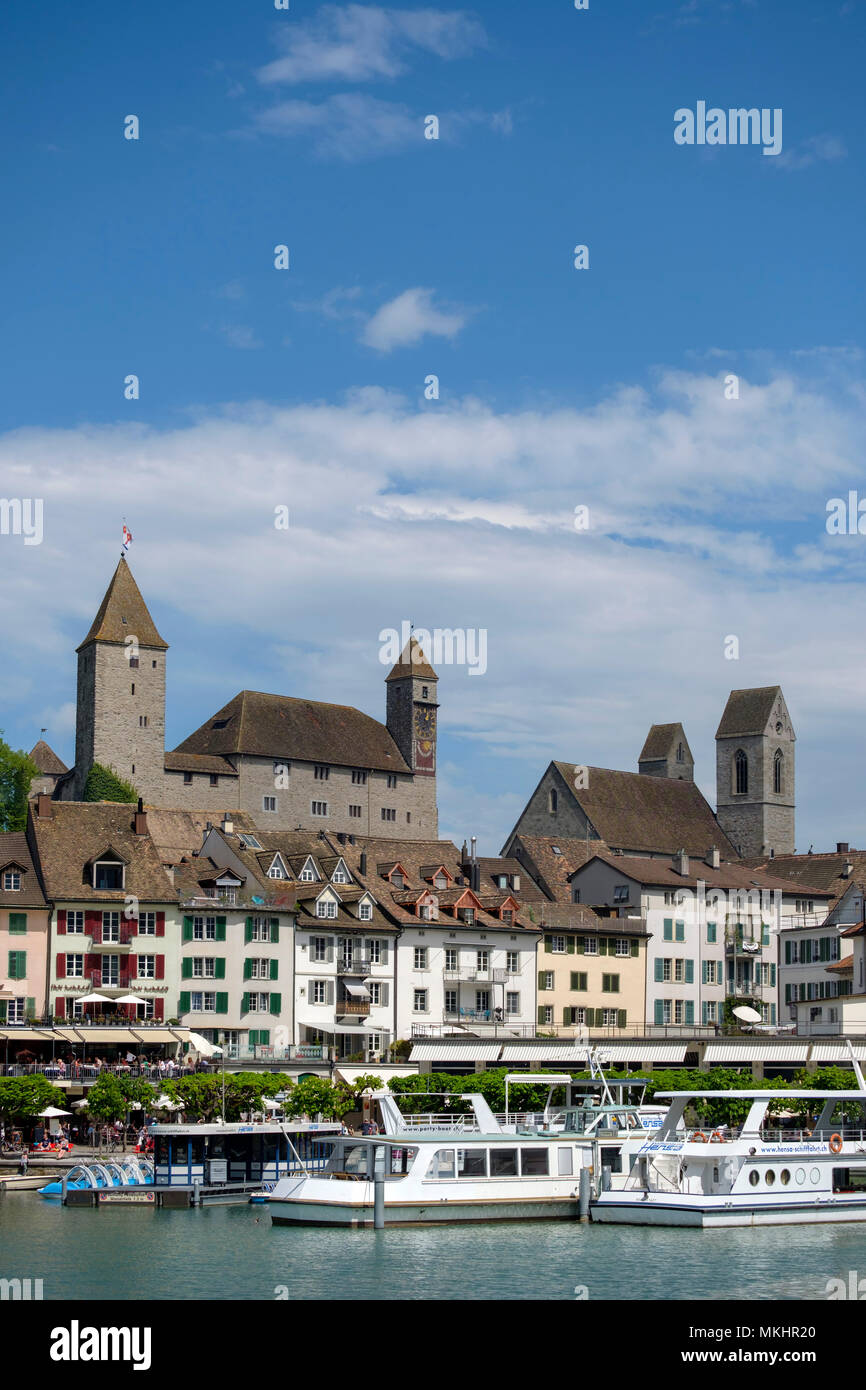 Scenic view of Rapperswil, Rapperswil-Jona, Switzerland, Europe Stock Photo