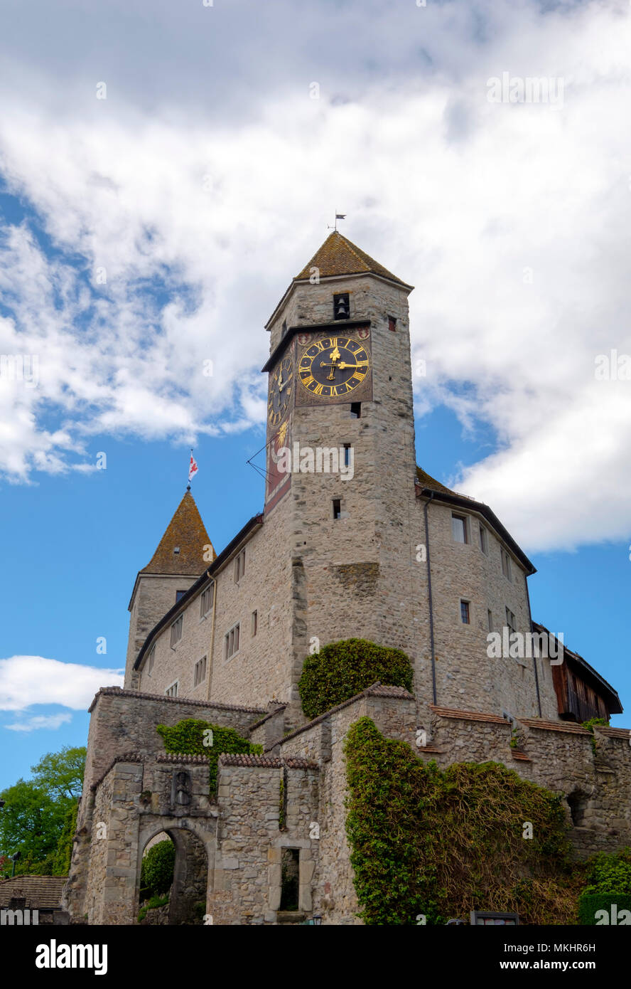 Rapperswil castle in RapperswilJona, Switzerland, Europe Stock Photo