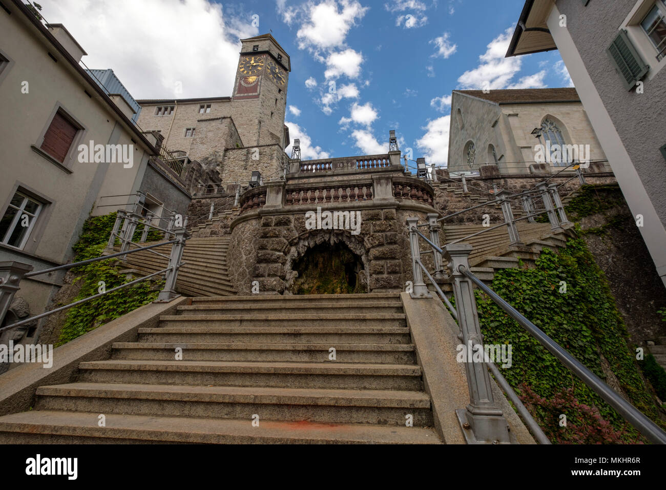 Rapperswil castle in Rapperswil-Jona, Switzerland, Europe Stock Photo