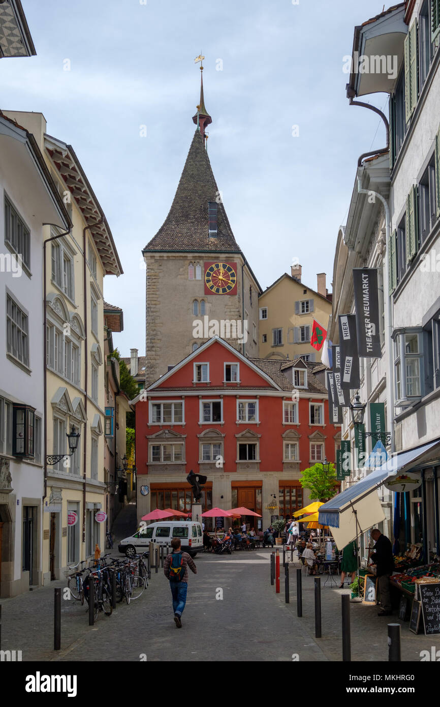 Kantorei restaurant on Neumarkt street, Zurich, Switzerland Stock Photo