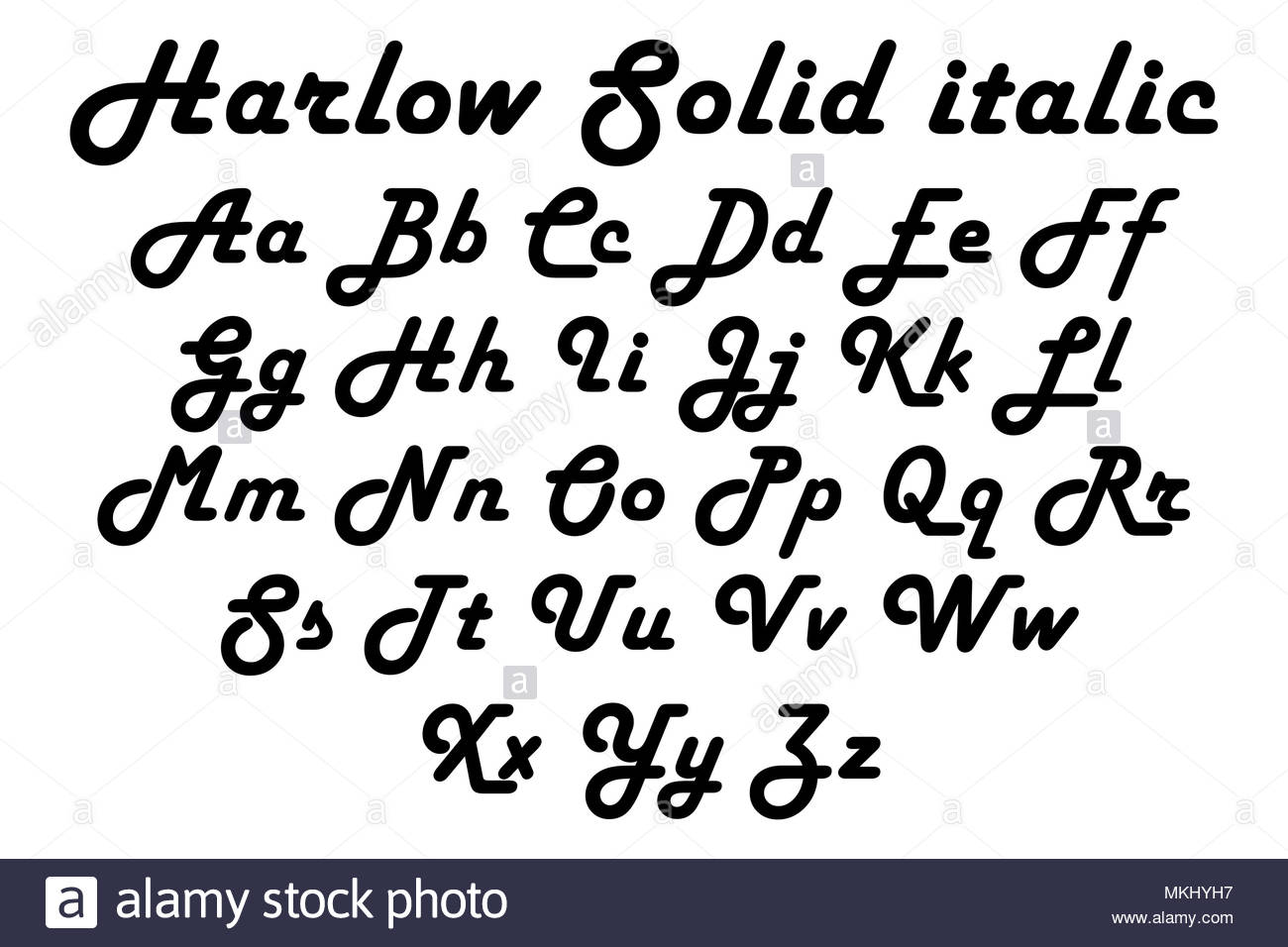 harlow solid italic