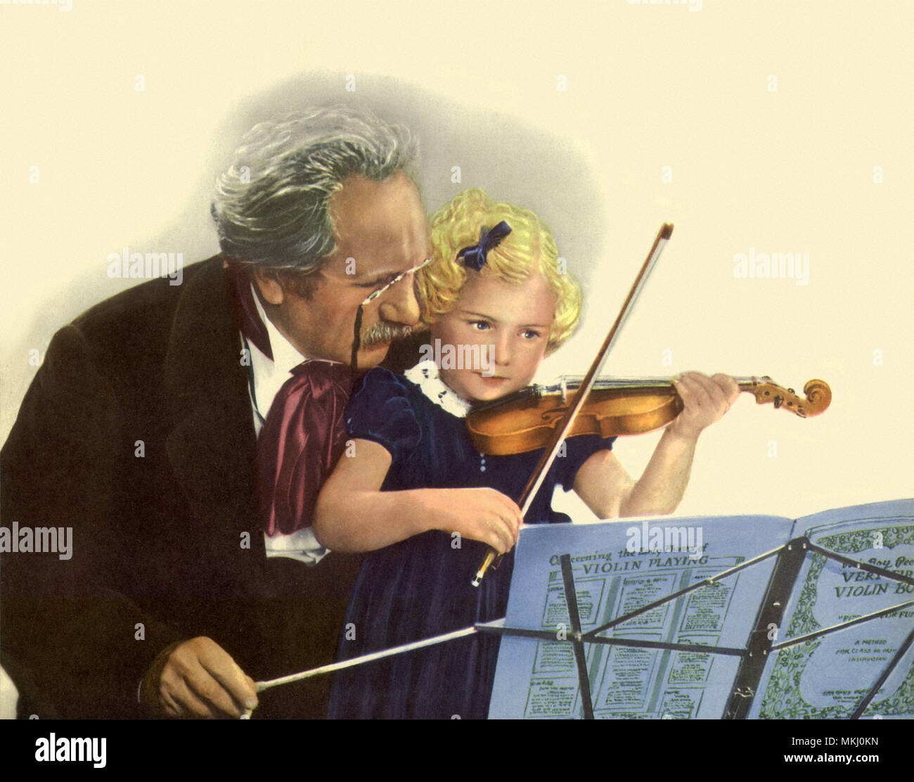 Violin Teacher Stock Photo