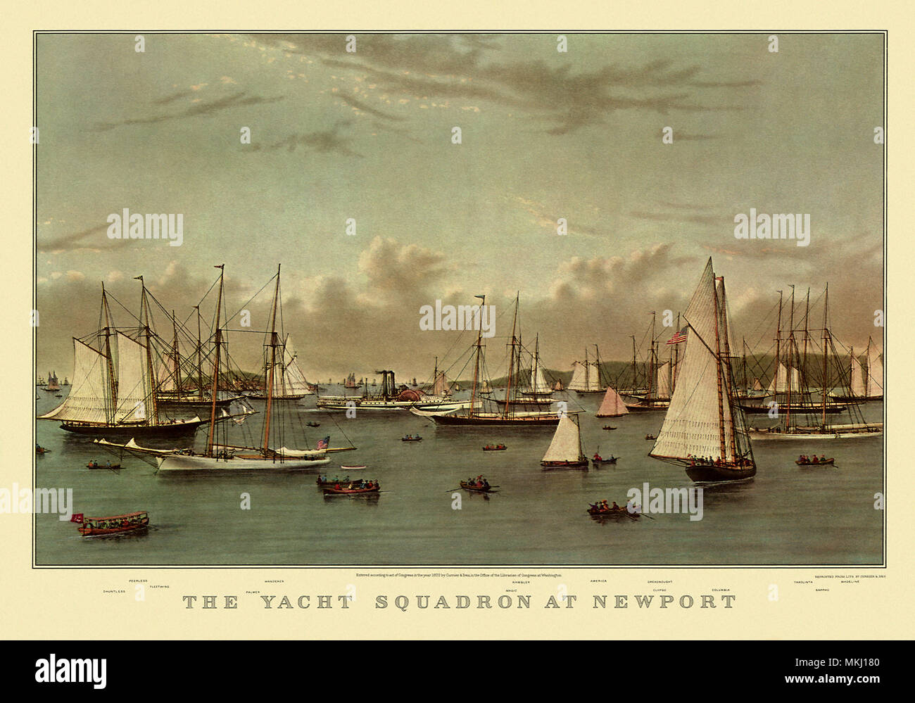 Sailboats in Harbor Stock Photo - Alamy