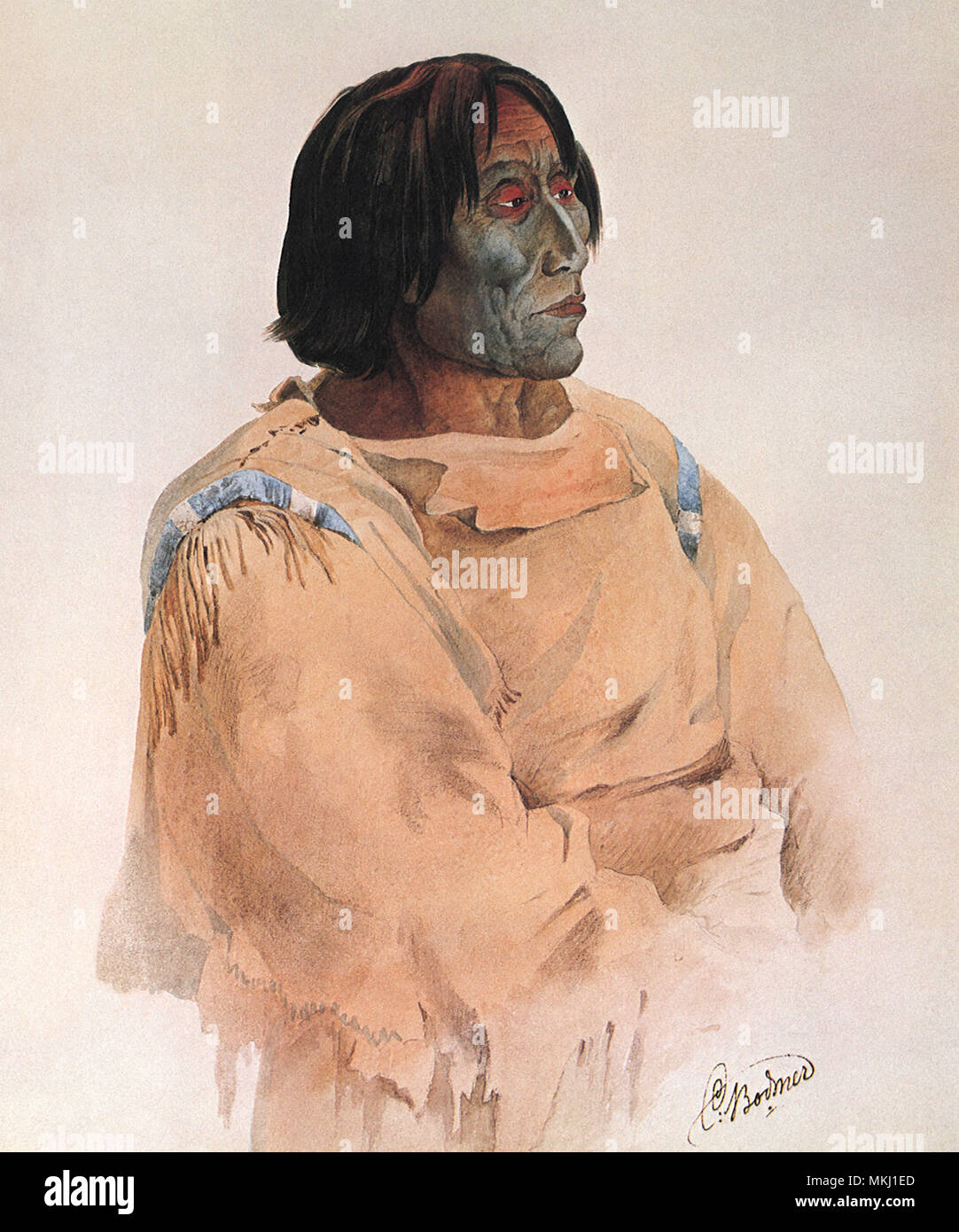 Blackfoot Chief Stock Photo