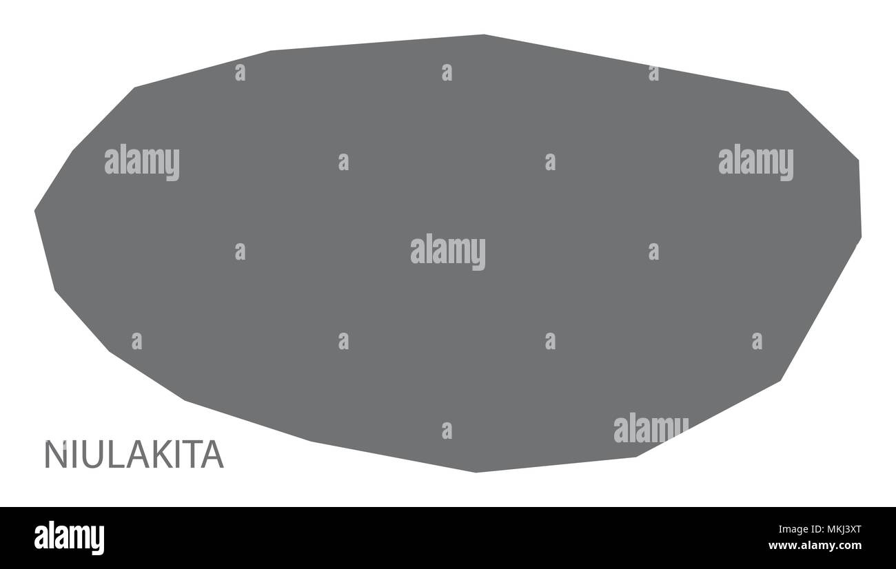 Niulakita map of Tuvalu grey illustration shape Stock Vector Image ...