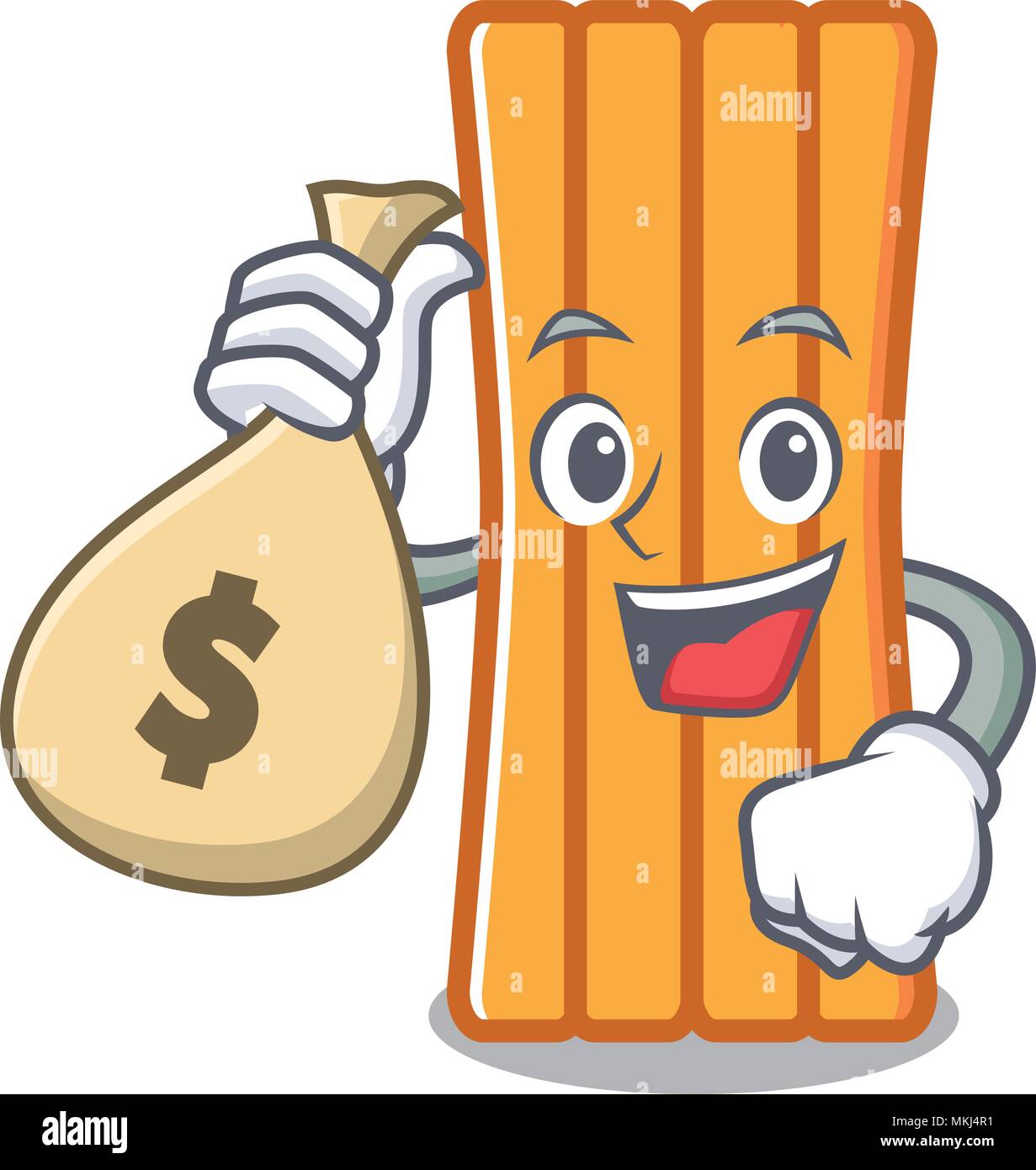 With money bag air mattress character cartoon Stock Vector Image & Art ...