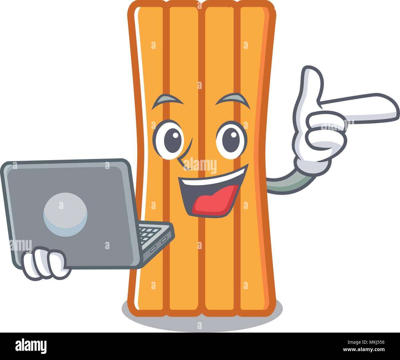 With laptop air mattress character cartoon Stock Vector Image & Art - Alamy