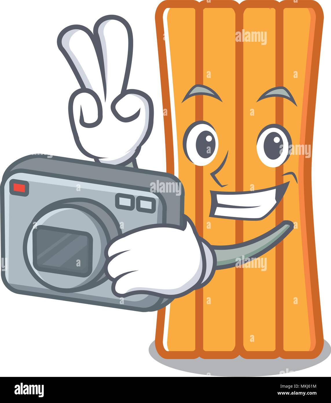 Photographer air mattress mascot cartoon Stock Vector Image & Art - Alamy