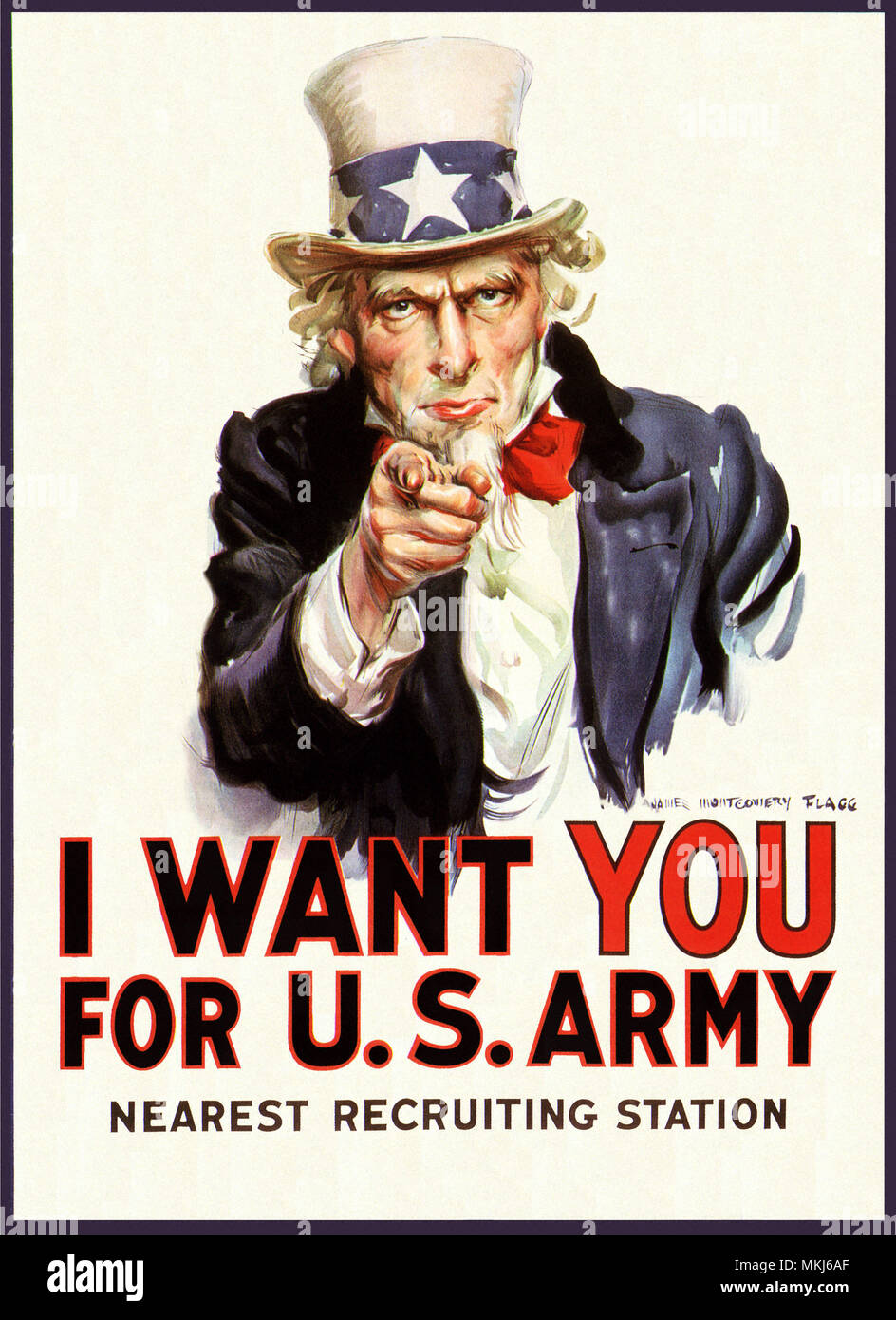 I Want You For U.S. Army Stock Photo