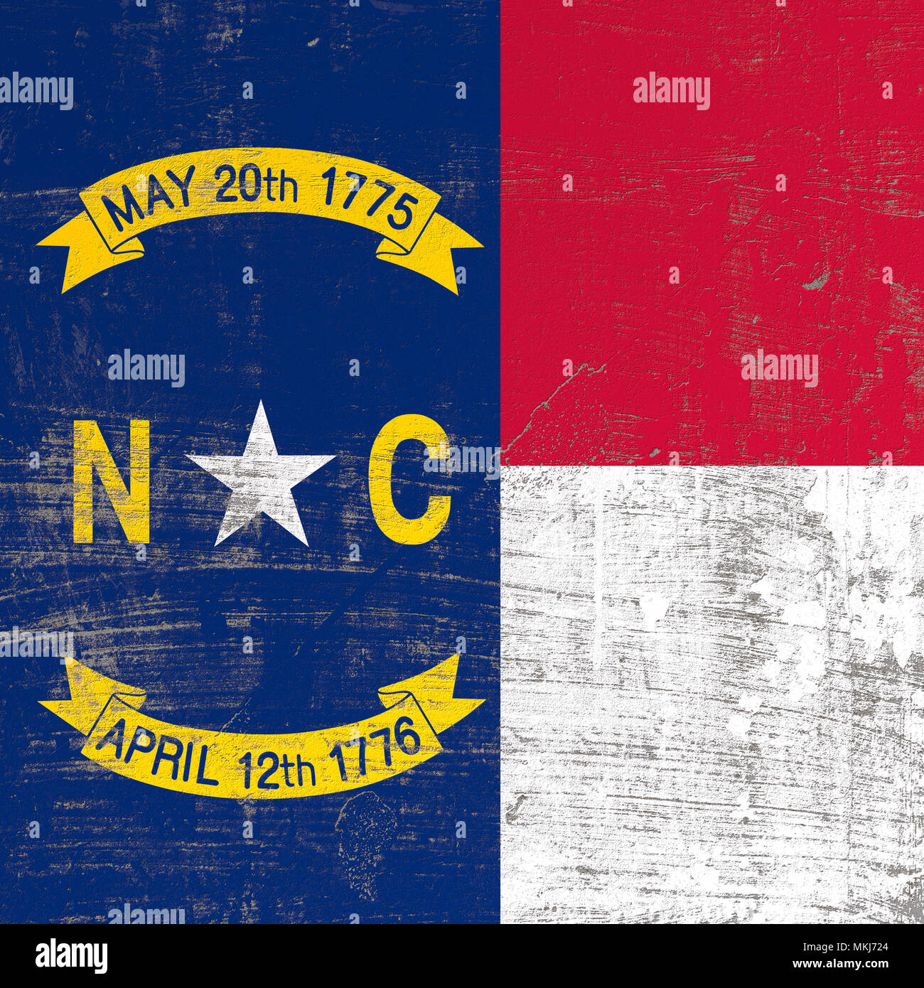 3d flag of north carolina hi-res stock photography and images - Alamy