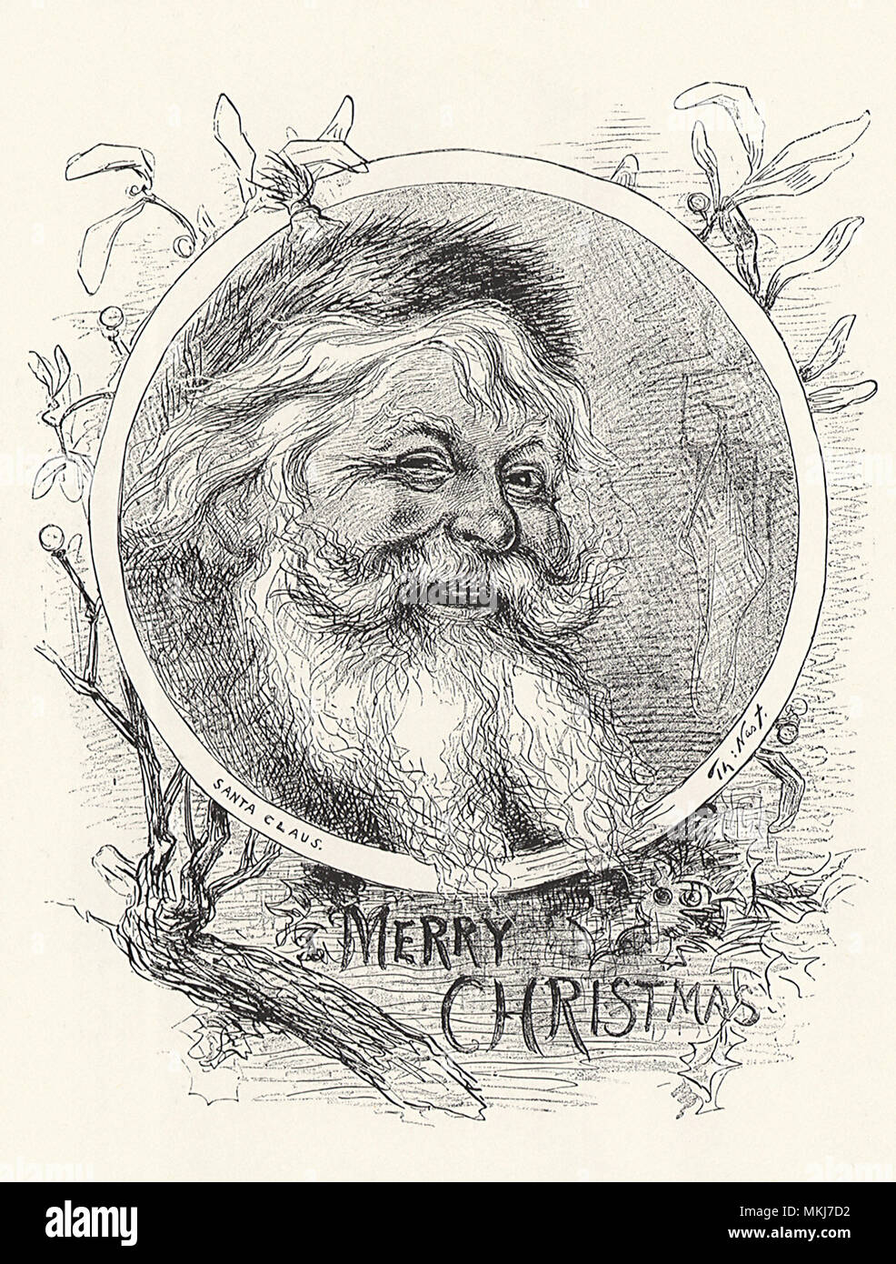Laughing Santa Stock Photo
