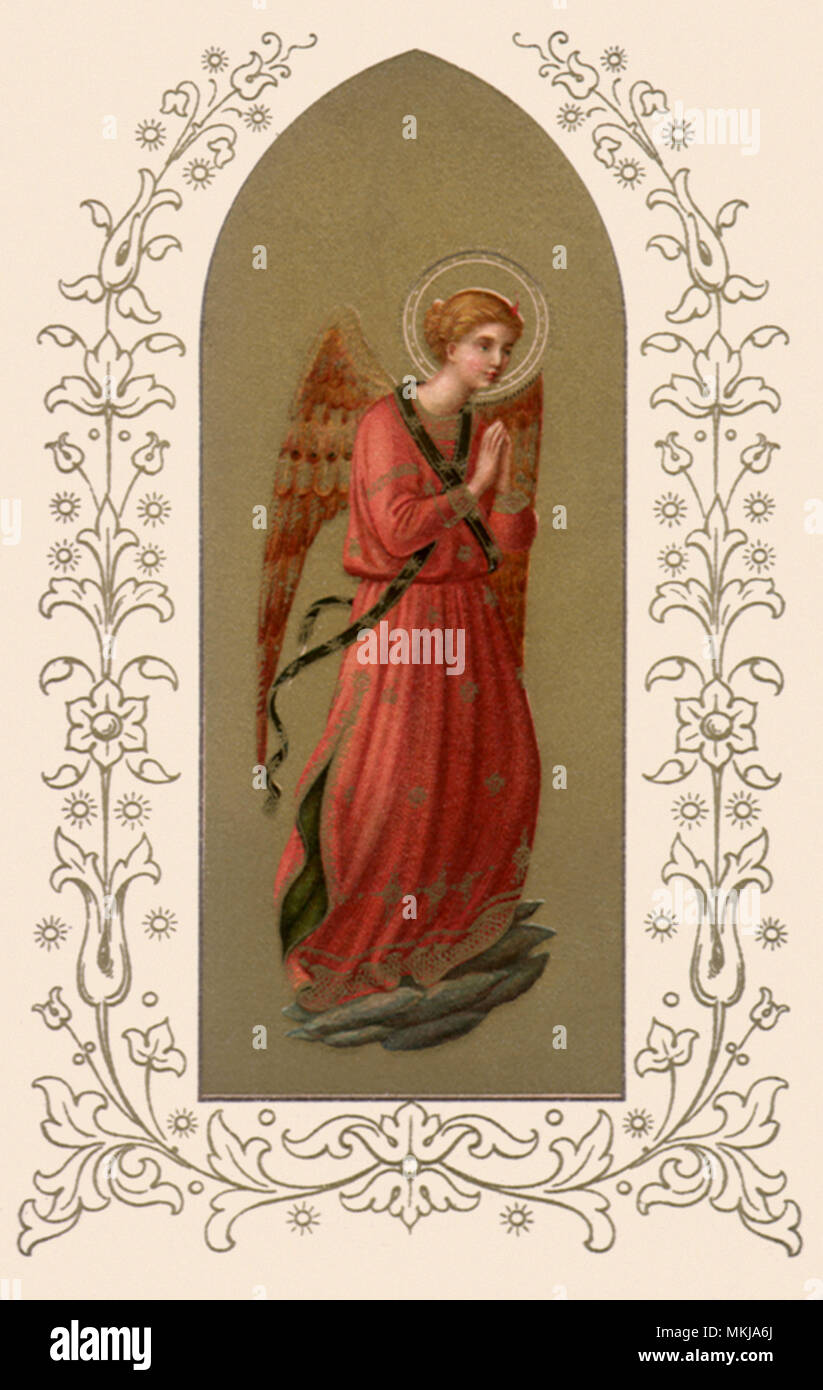 Angel Praying Stock Photo