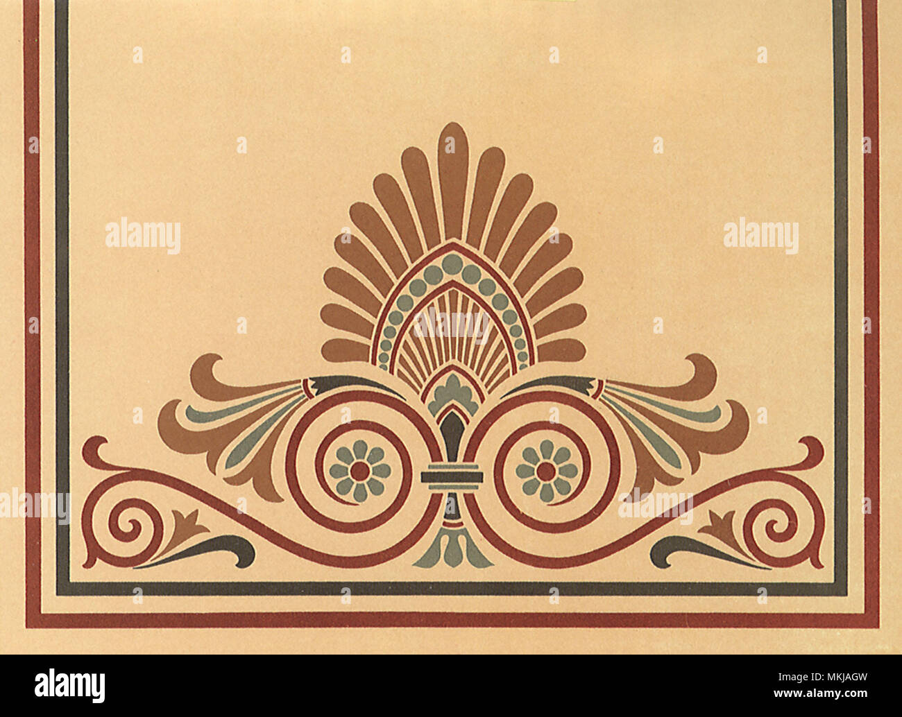 NeoGrec Floral Design Stock Photo Alamy