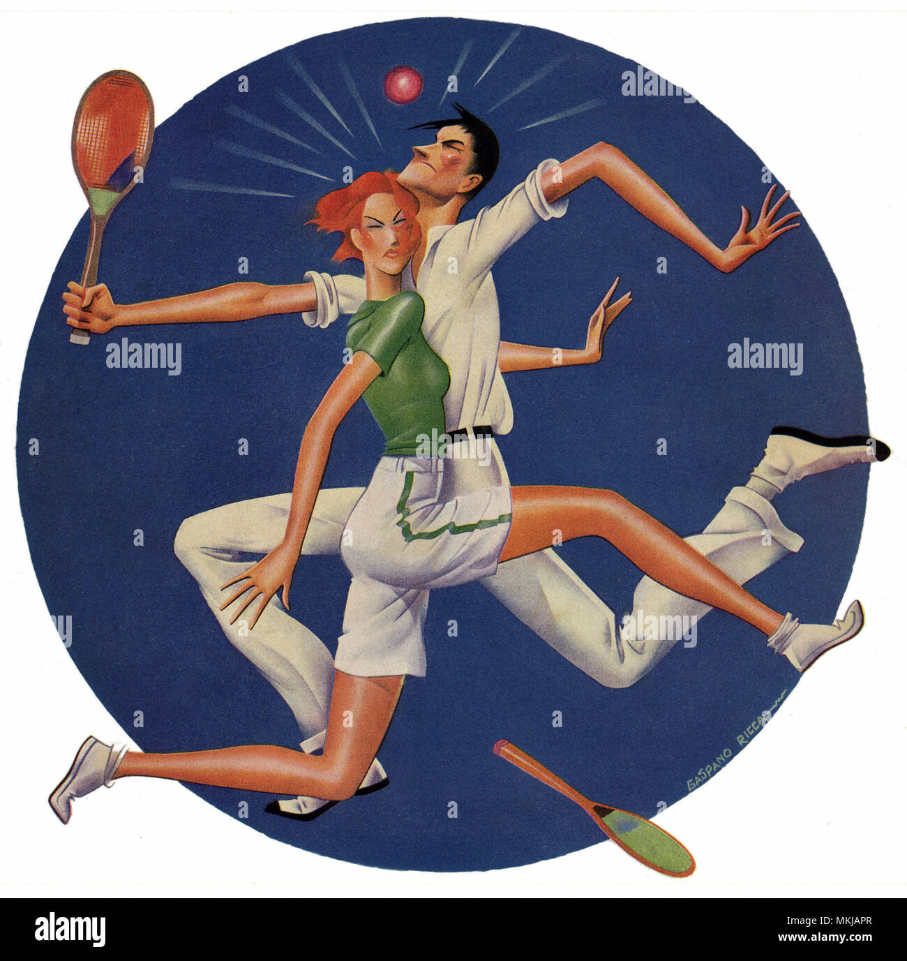 Vintage tennis players hi-res stock photography and images - Alamy