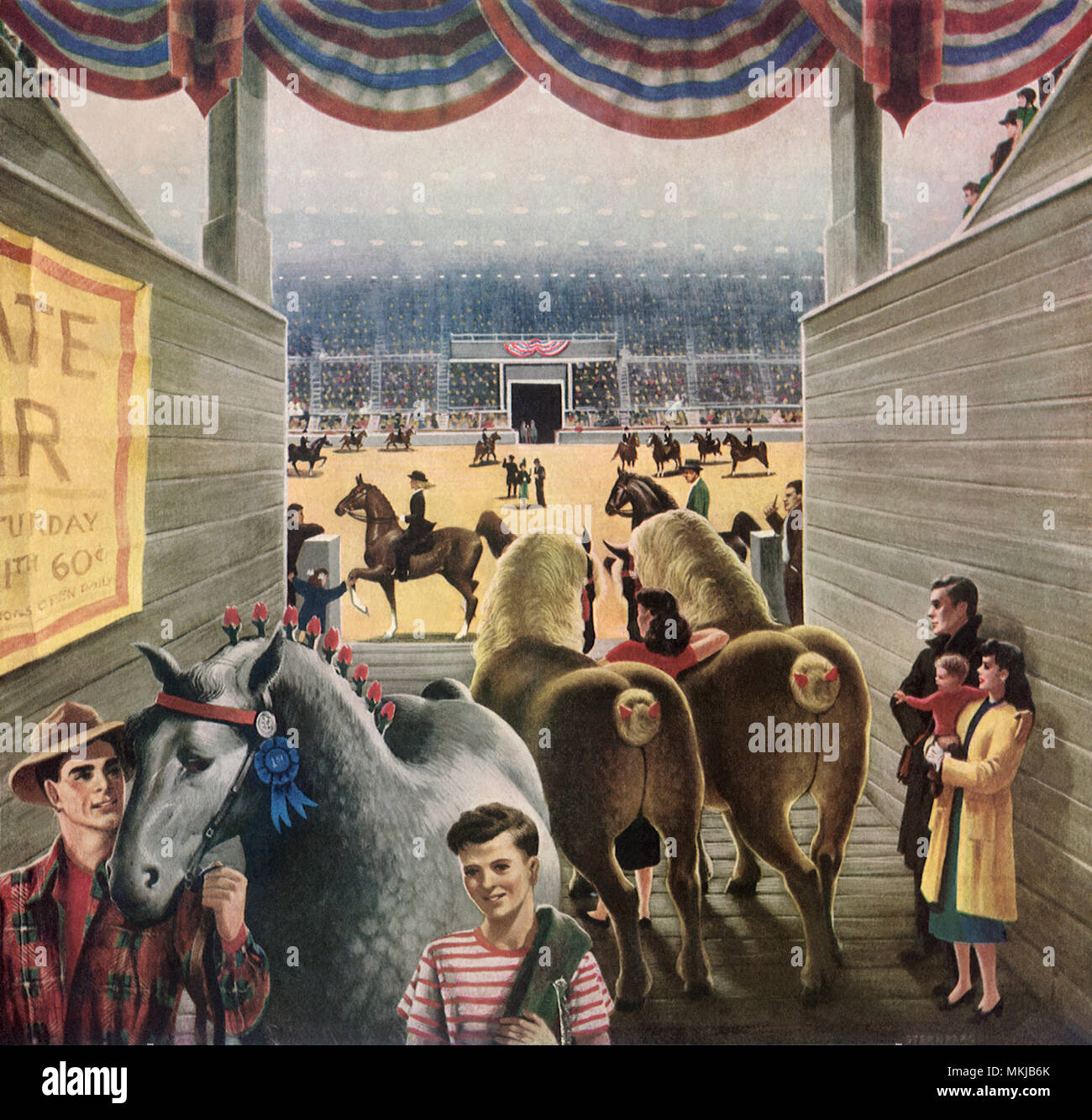 Behind Scenes At Fair Stock Photo Alamy