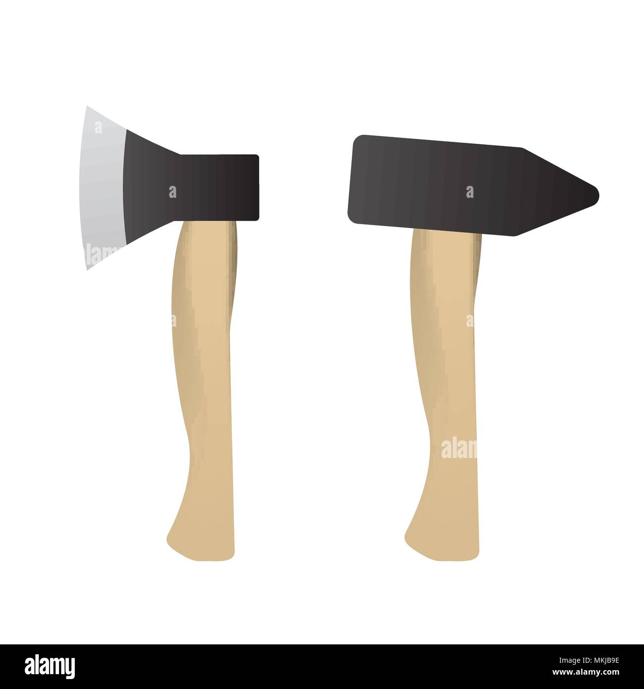 Hammer and axe set for build Stock Vector Image & Art Alamy