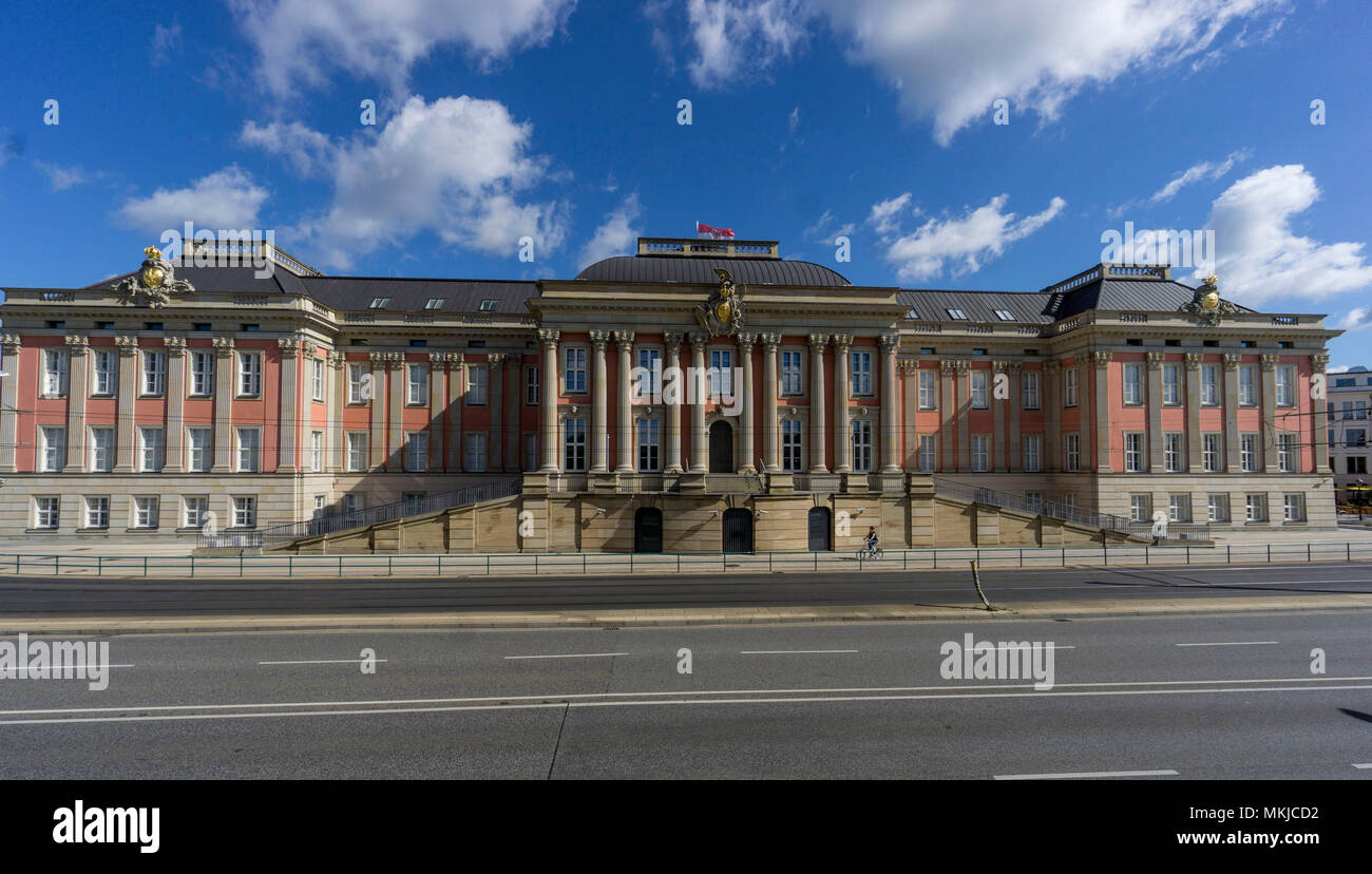 City Palace and parliament, Potsdam, Stadtschloss und Landtag Stock Photo