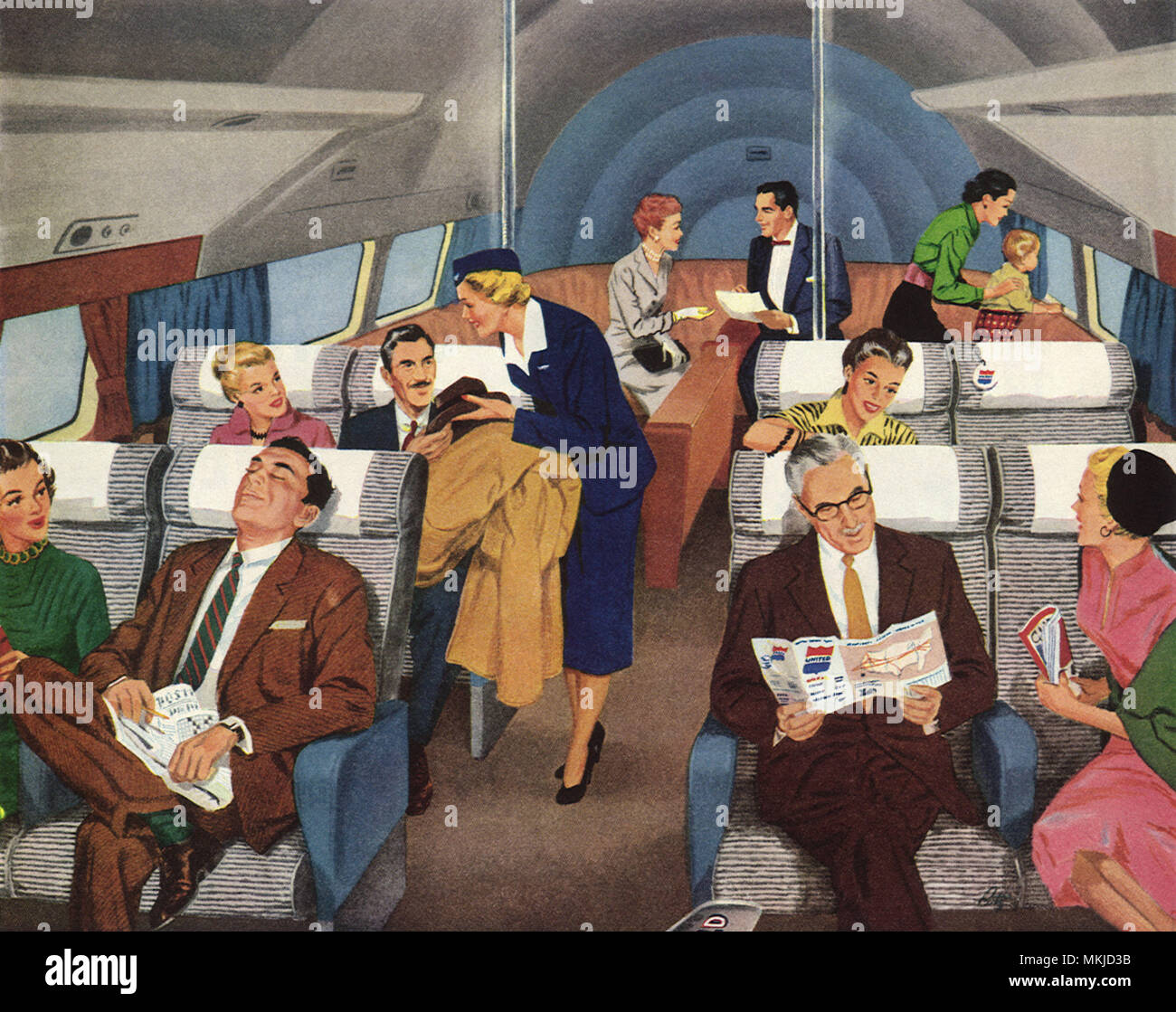 Aircraft cabin illustration hi-res stock photography and images - Alamy