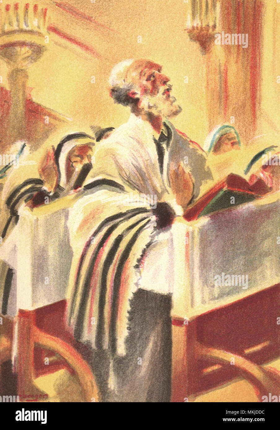 Yom Kippur Penitent Stock Photo