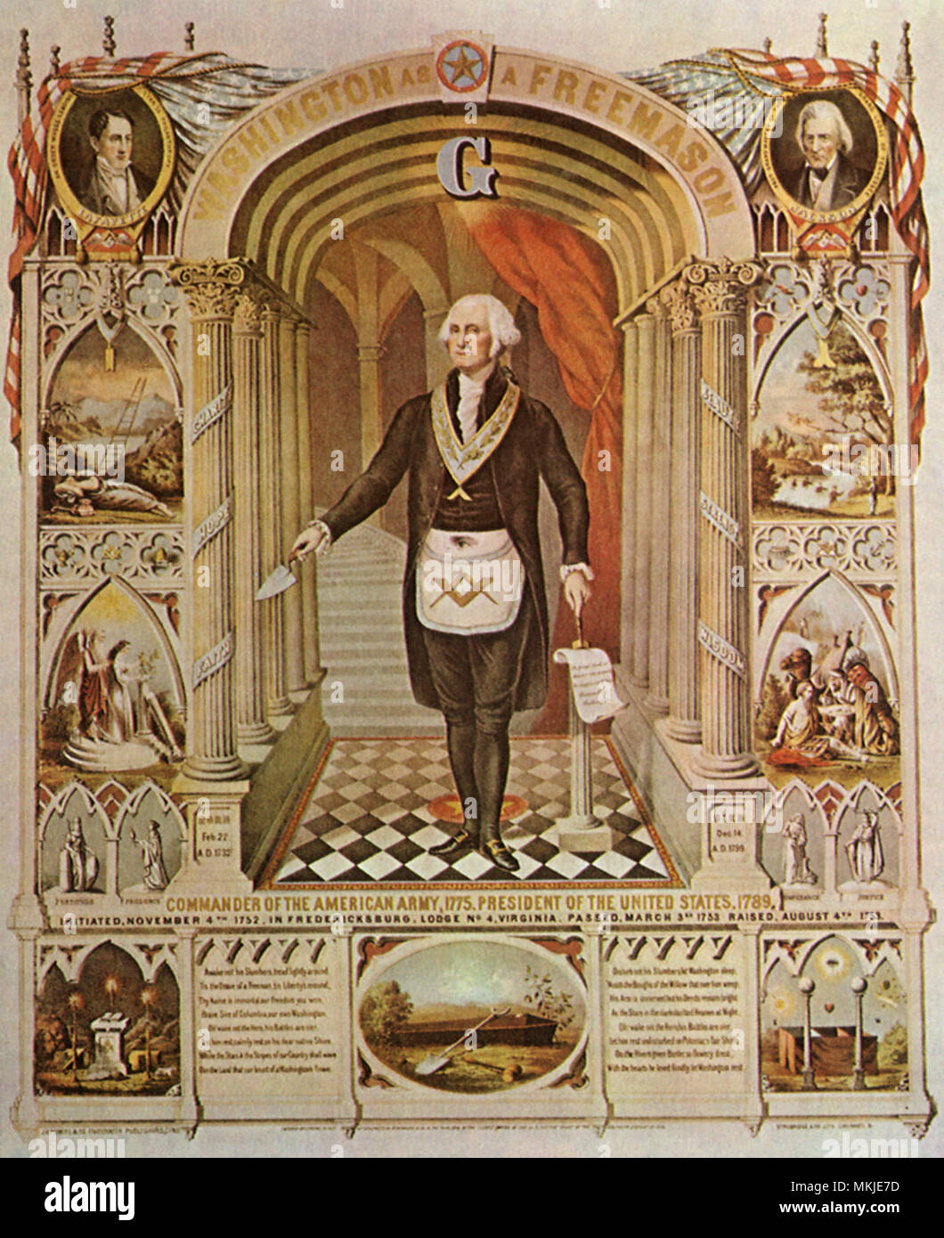 George Washington 1785 Stock Photo