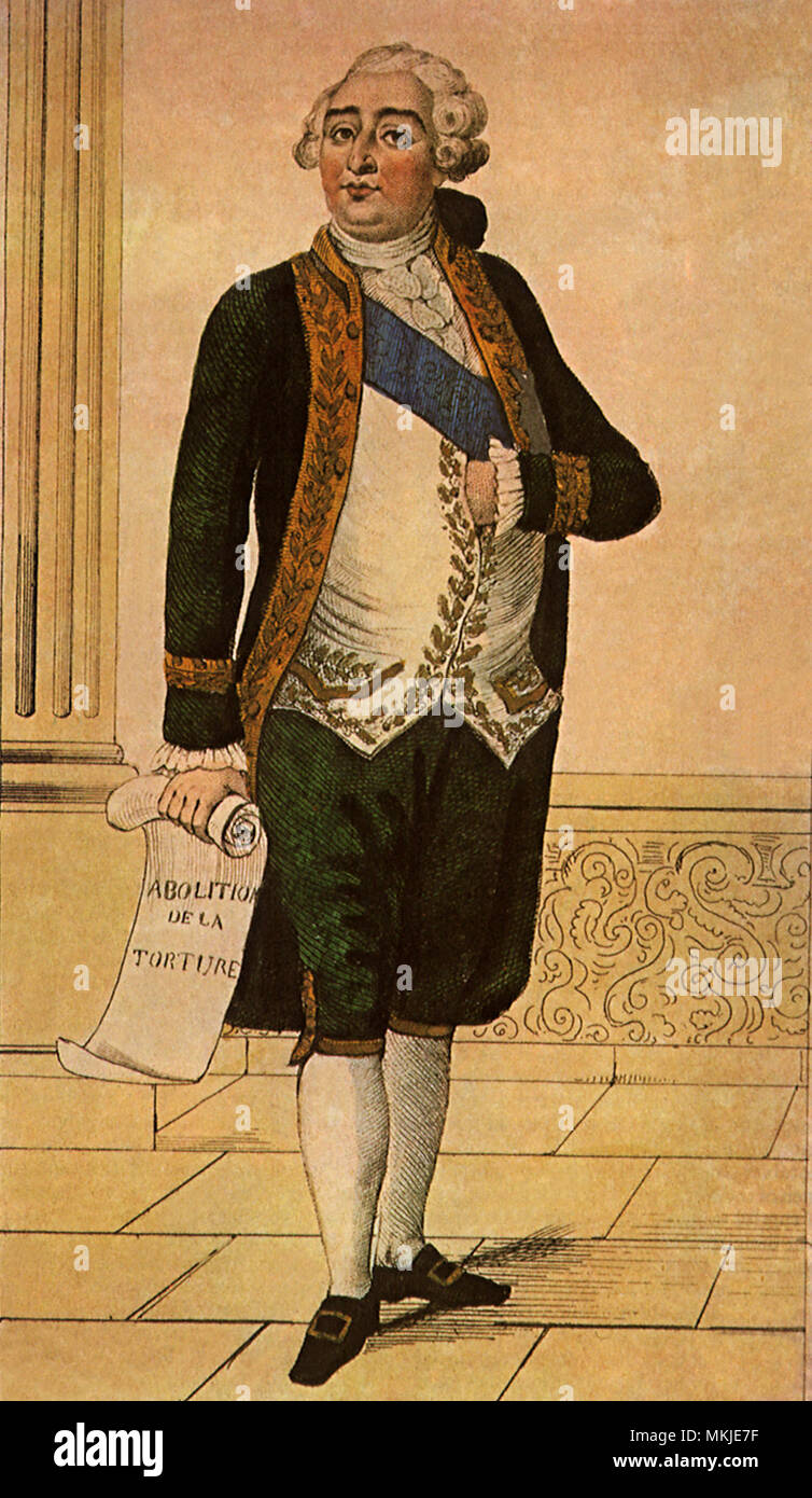 Louis XVI 1780 Stock Photo