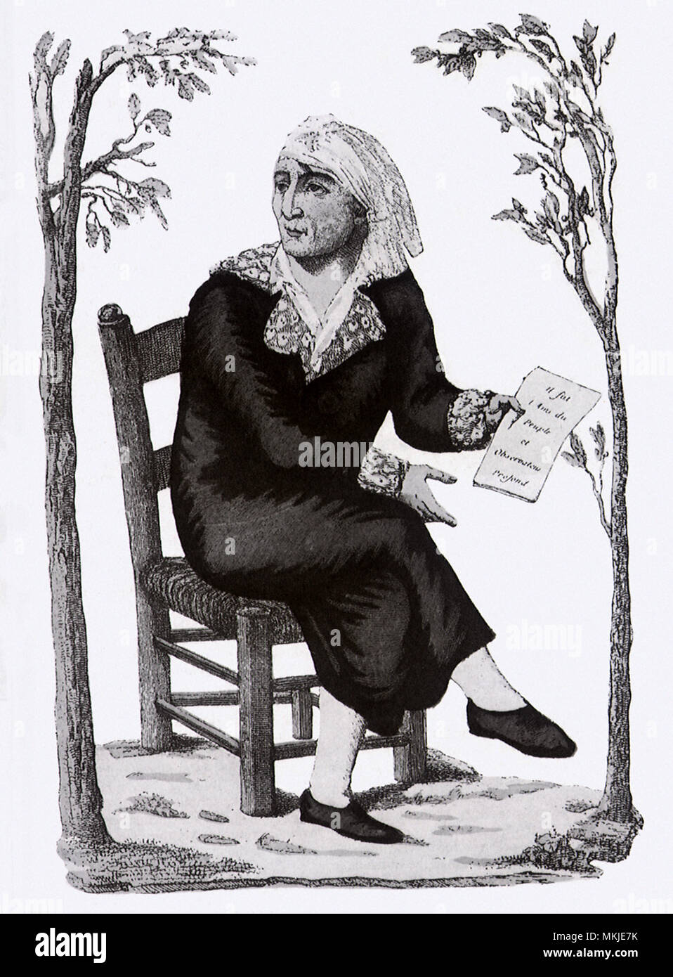 Jean Paul Marat 1790 Stock Photo